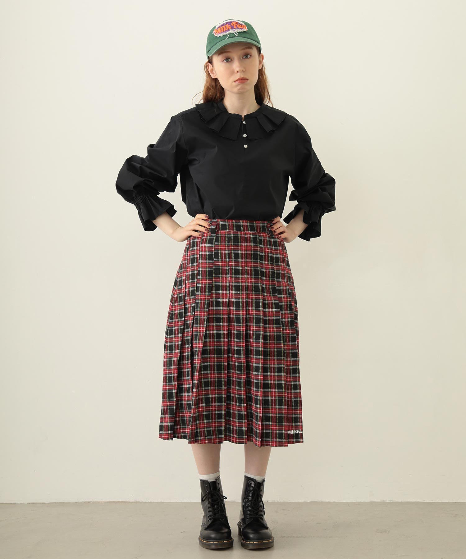 MULTI RUFFLE COLLAR BLOUSE