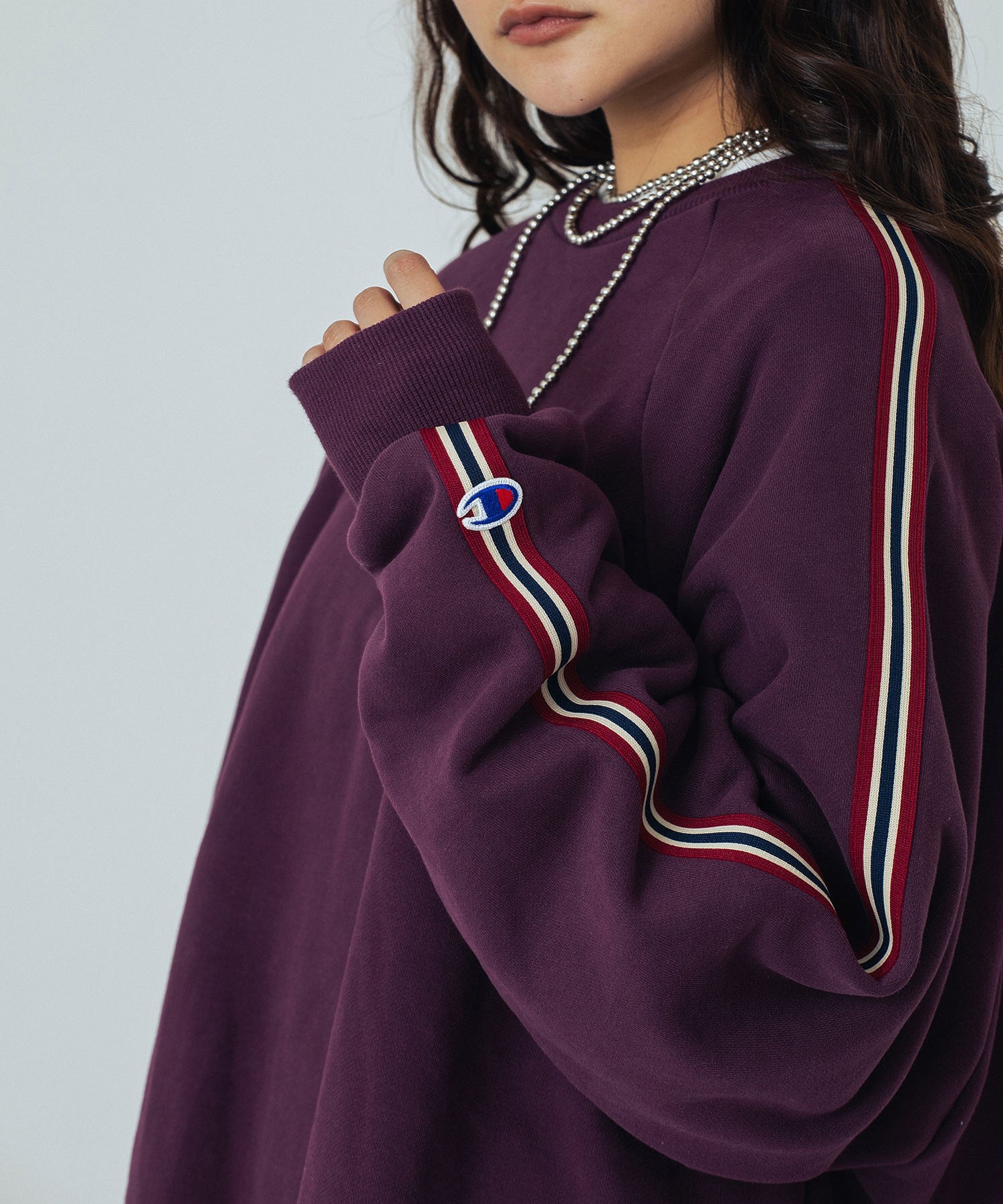 【Champion別注】ROSE BUD×Champion SIDE LINE SWEAT