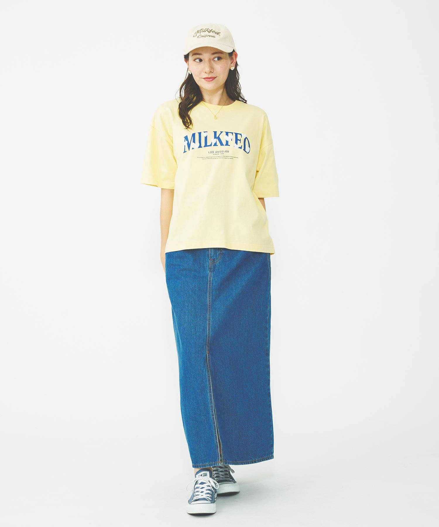 HEART EMBROIDERED LOGO WIDE S/S TEE