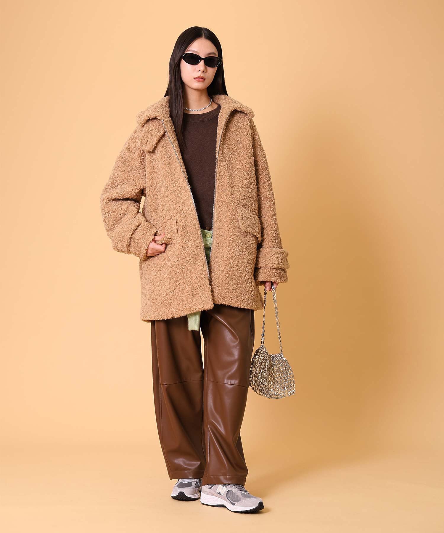 ボアハーフコート