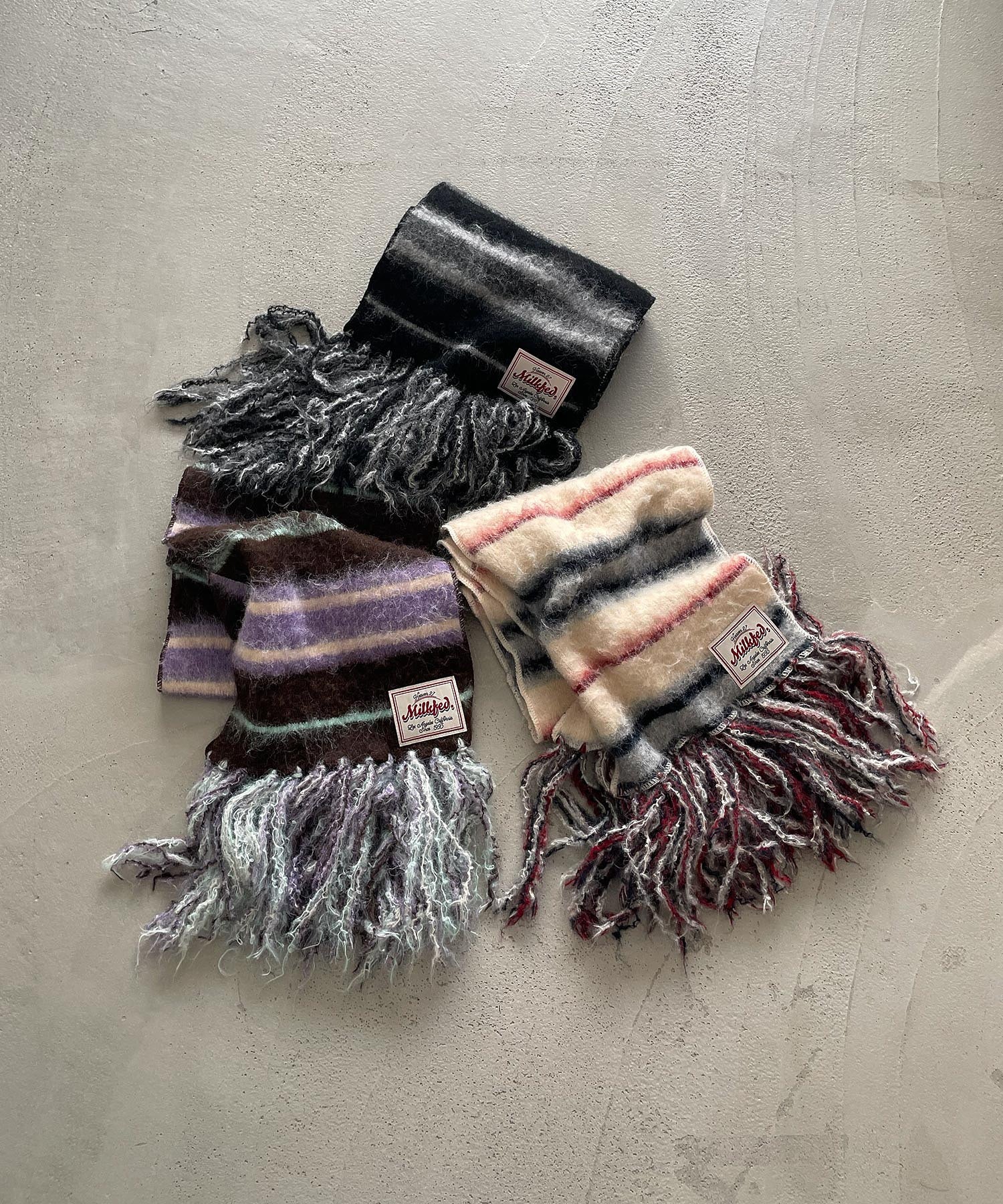 STRIPED FRINGE STOLE