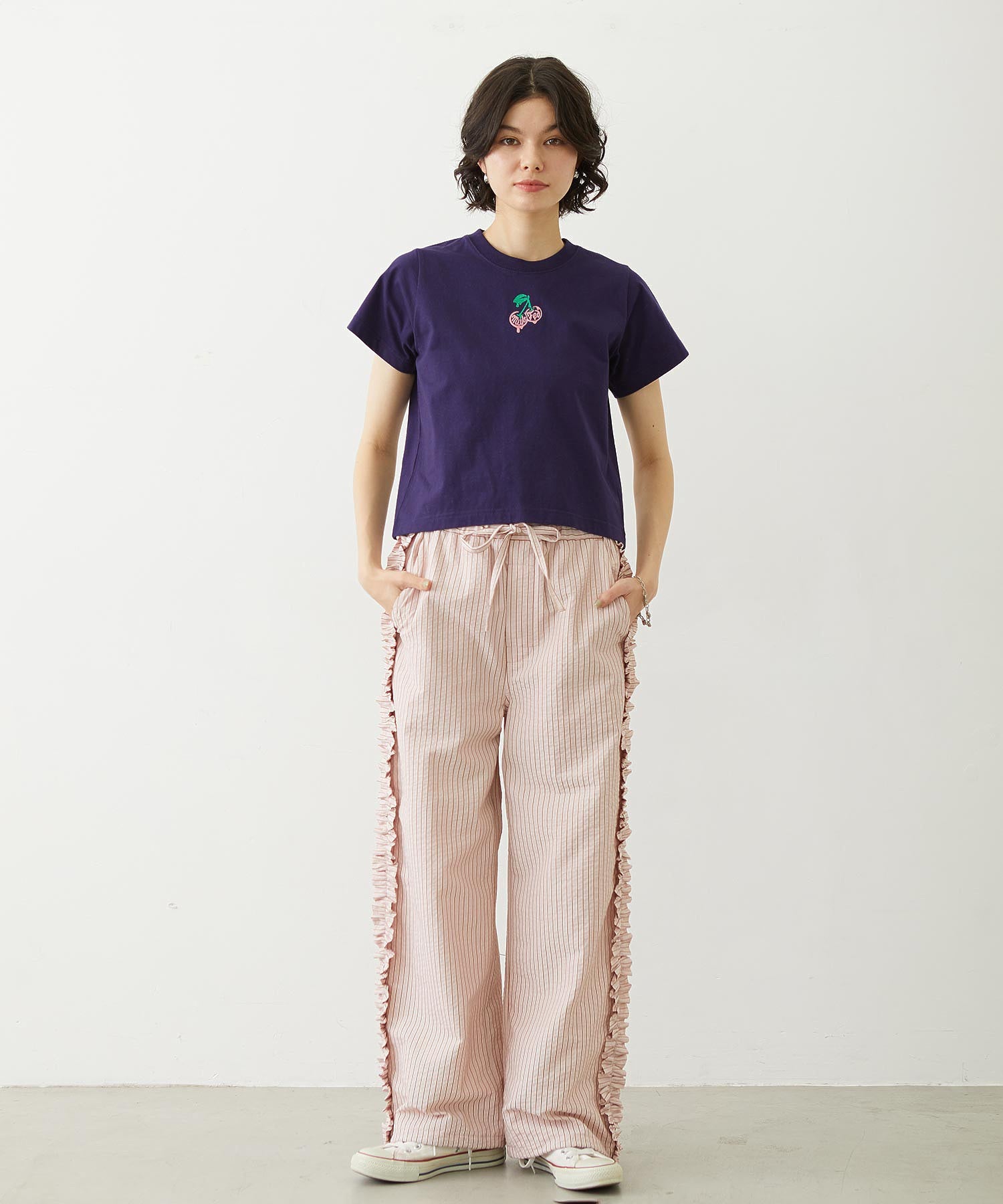 MINI MELTY GLITTER CHERRY COMPACT S/S TEE