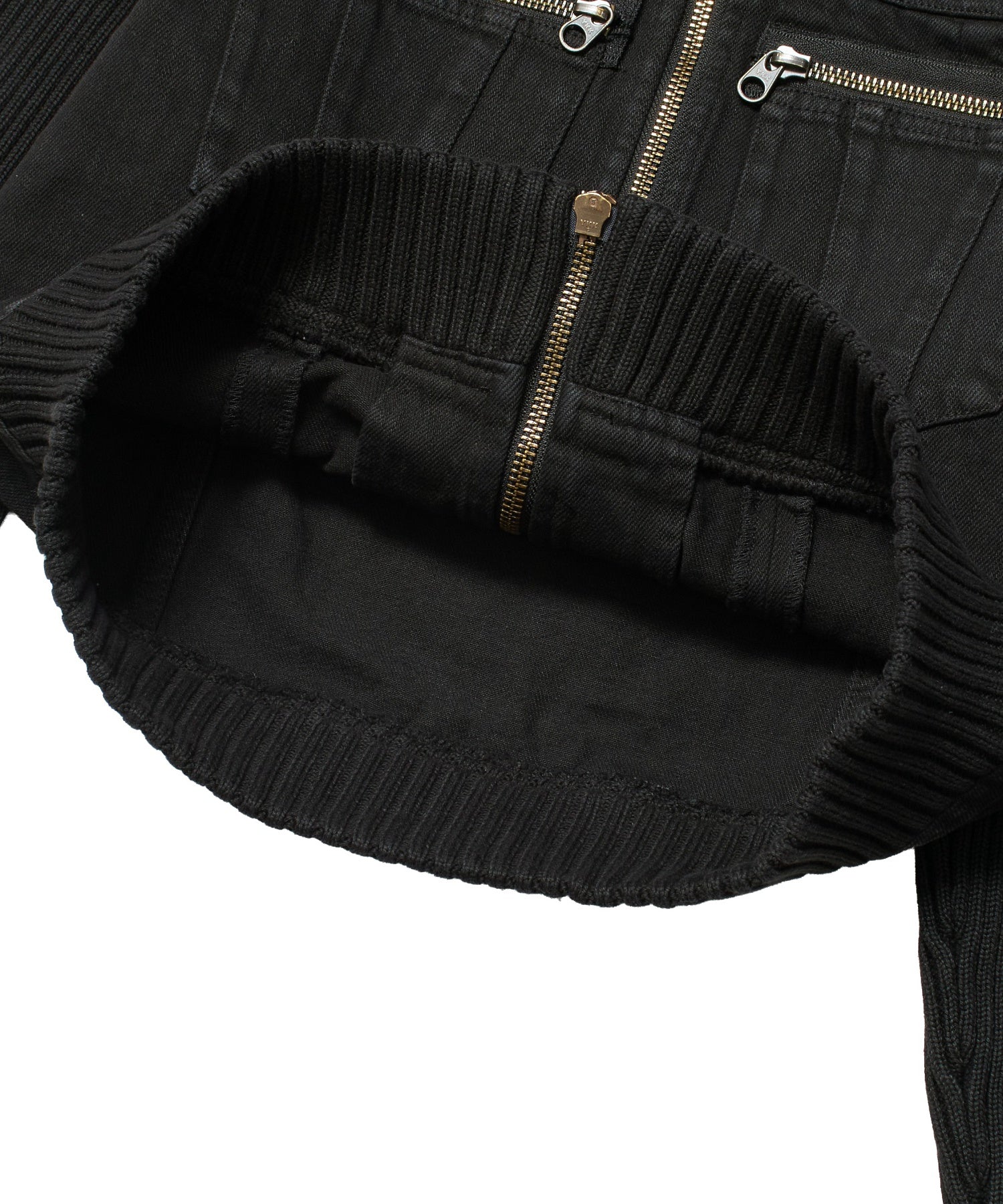 FADED RIBBED SLEEVE JACKET