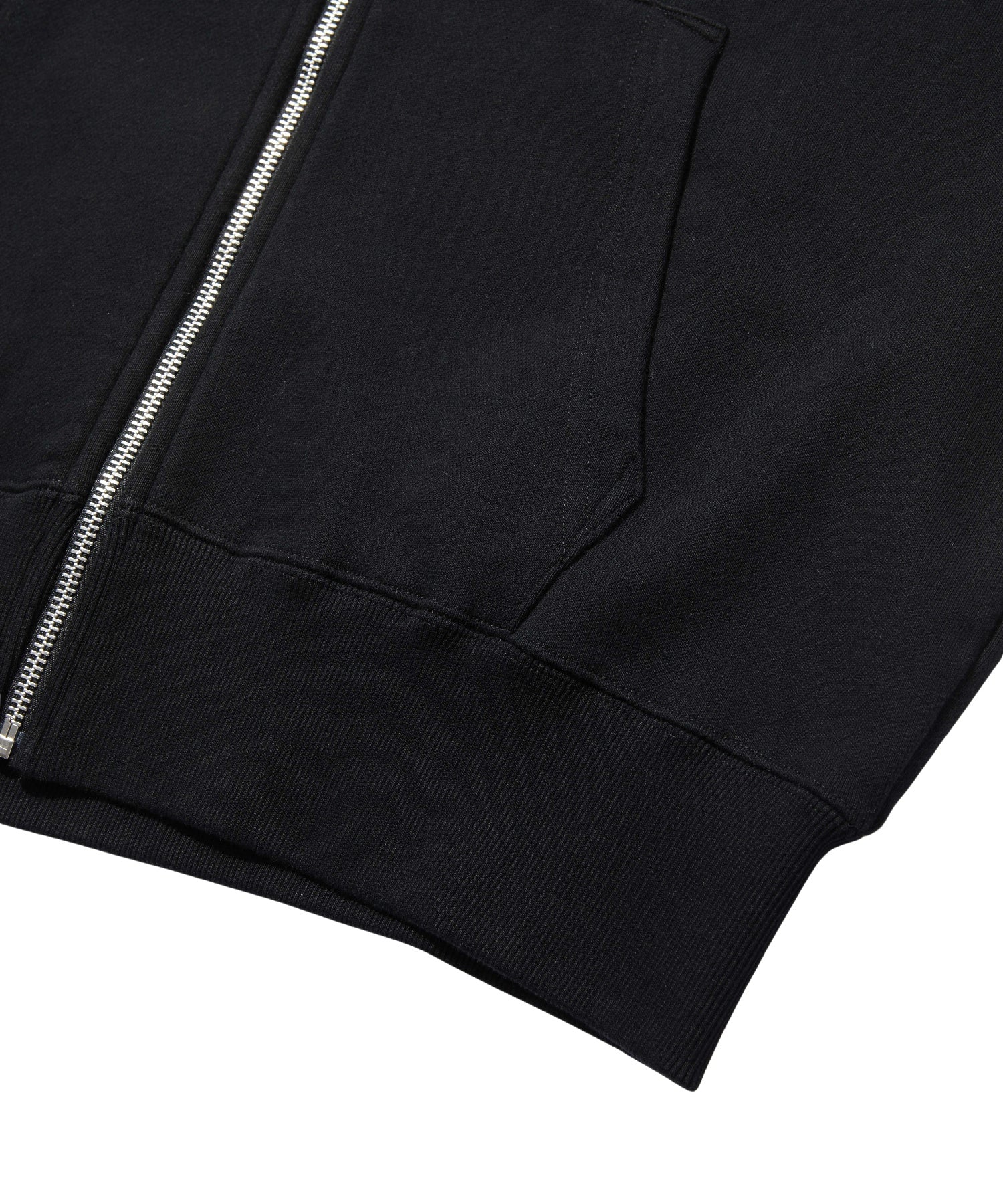 PLAID PATTERN FACE PATCH ZIP UP SWEAT HOODIE