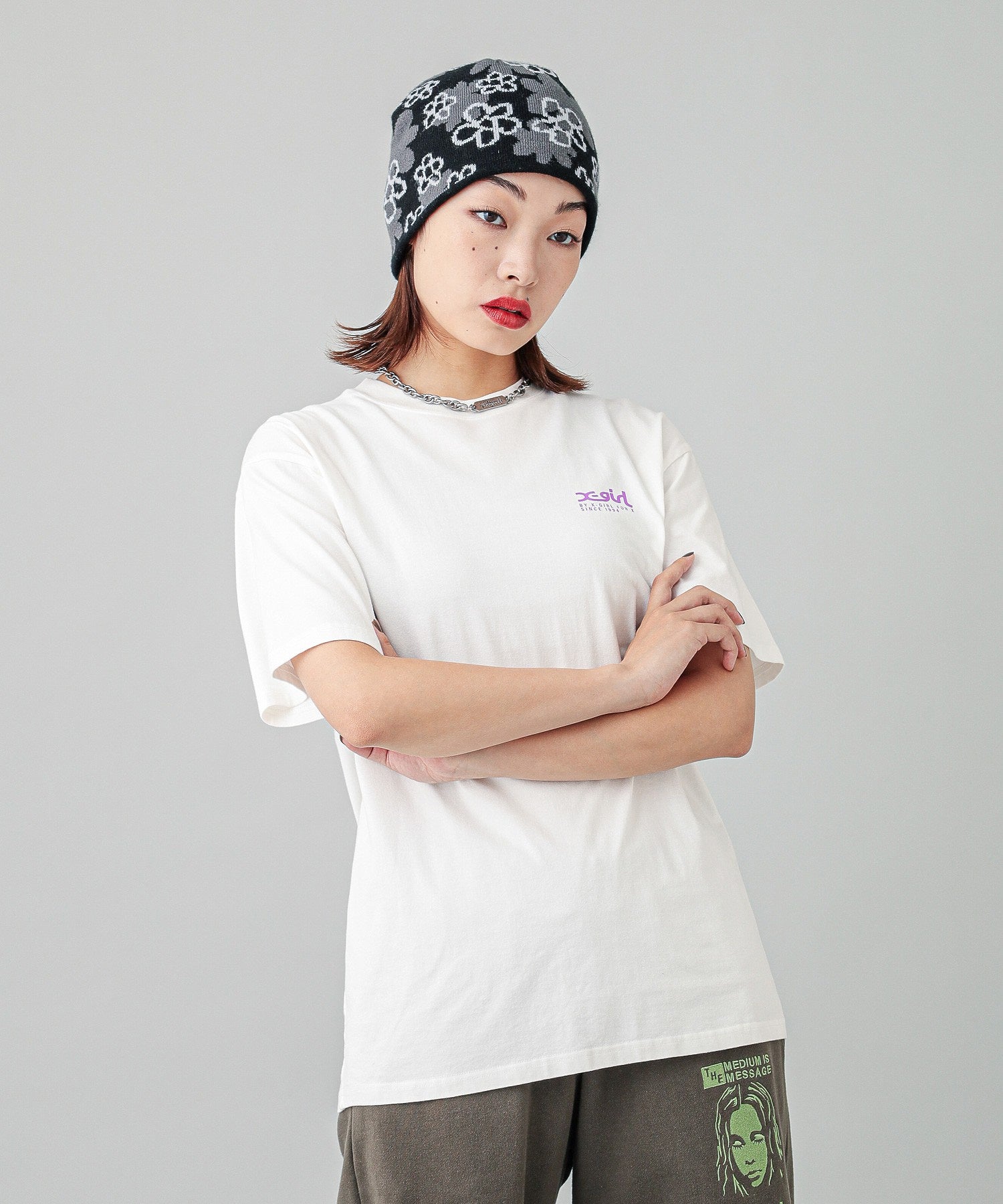 X-girl VARIOUS LOGOS S/S TEE