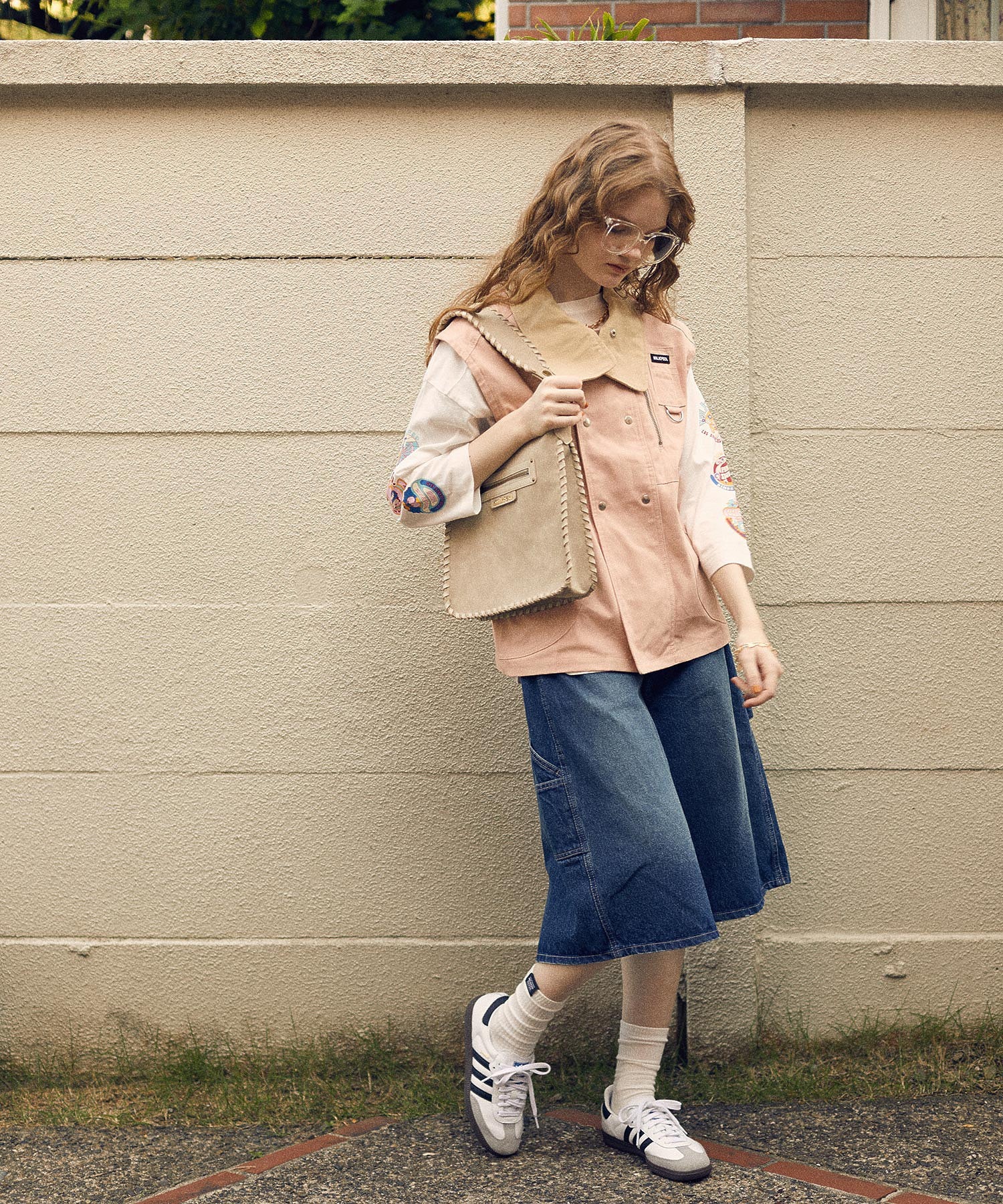 DEFORMED COLLAR DUCK VEST