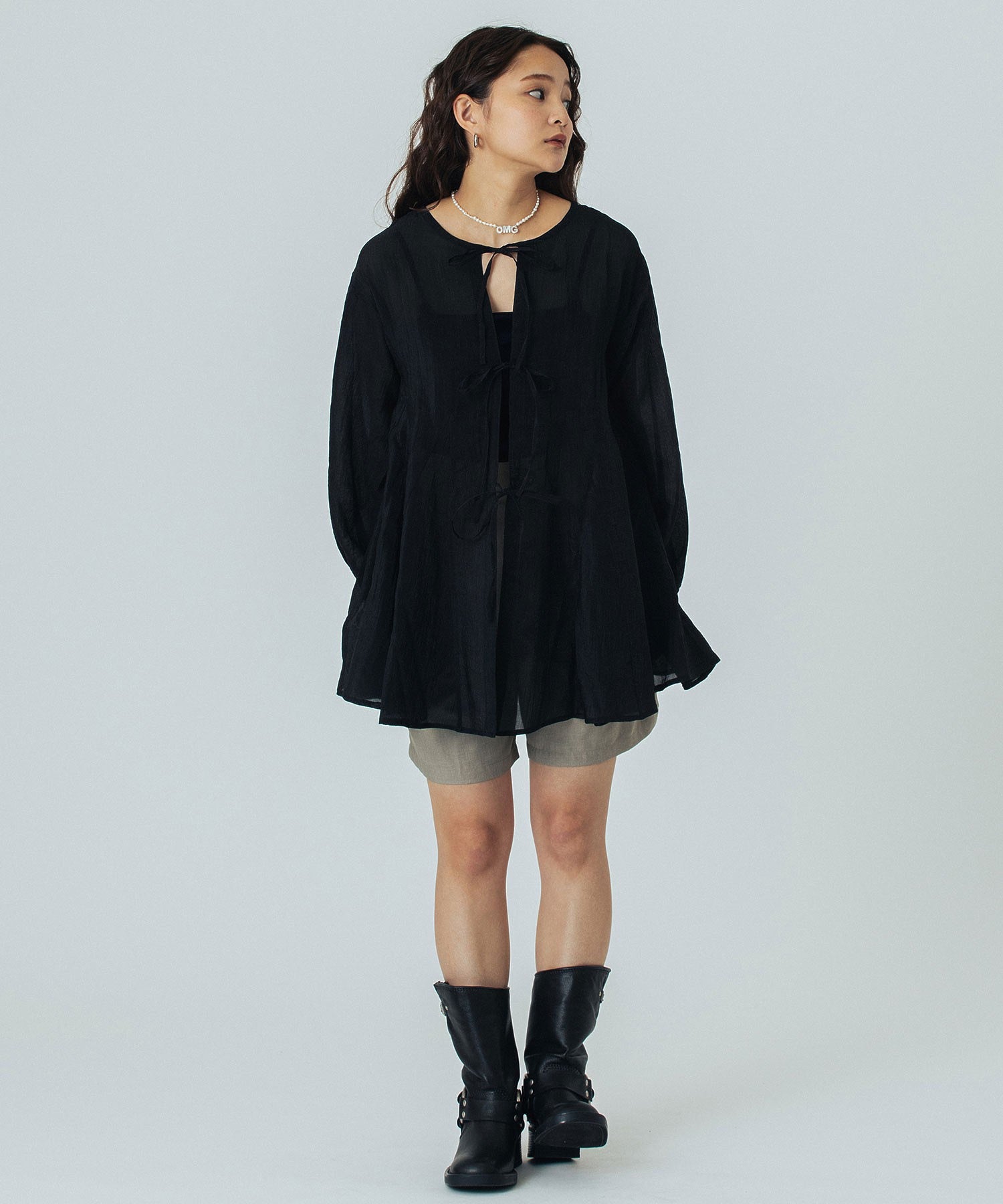 model:160cm 着用サイズ:S