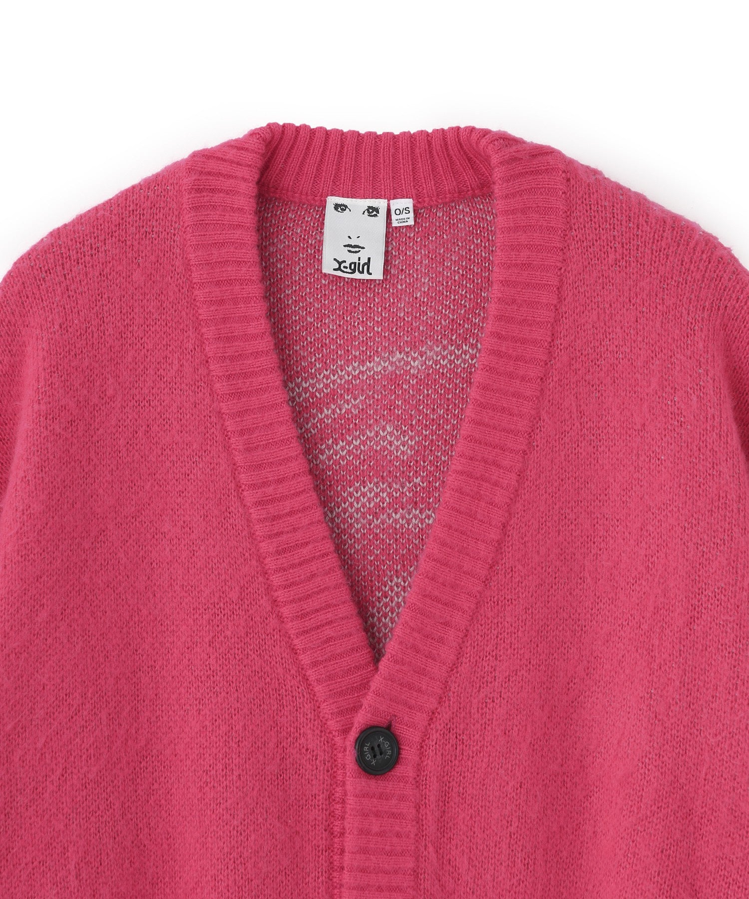 FACE JACQUARD KNIT CARDIGAN