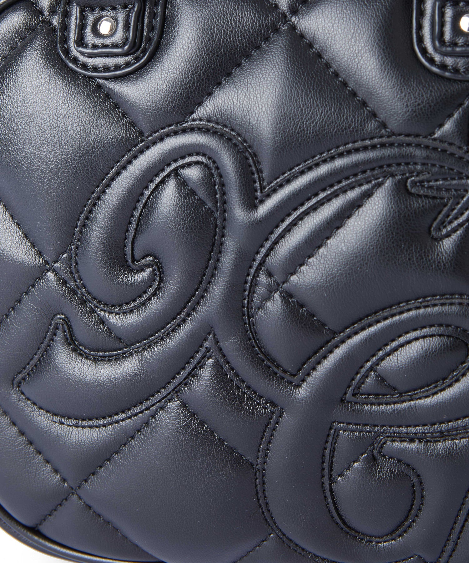 XG LOGO QUILTED BOSTON BAG