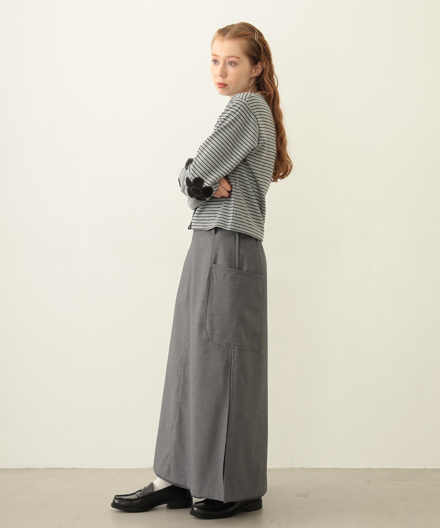 FLOWER ELBOW CARDIGAN