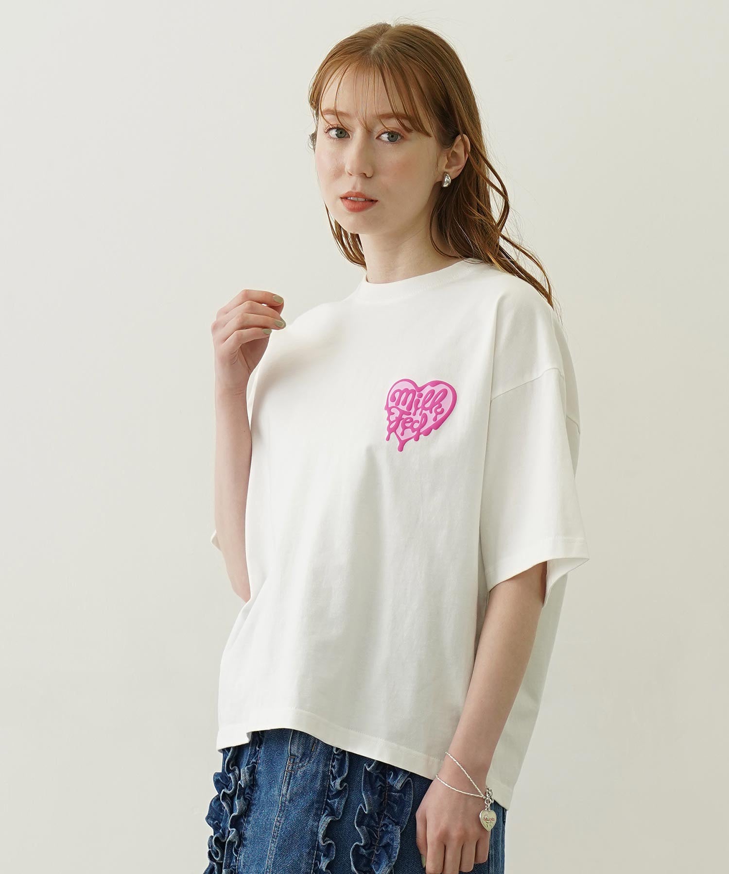 MELTY HEART FOAM PRINT WIDE S/S TEE