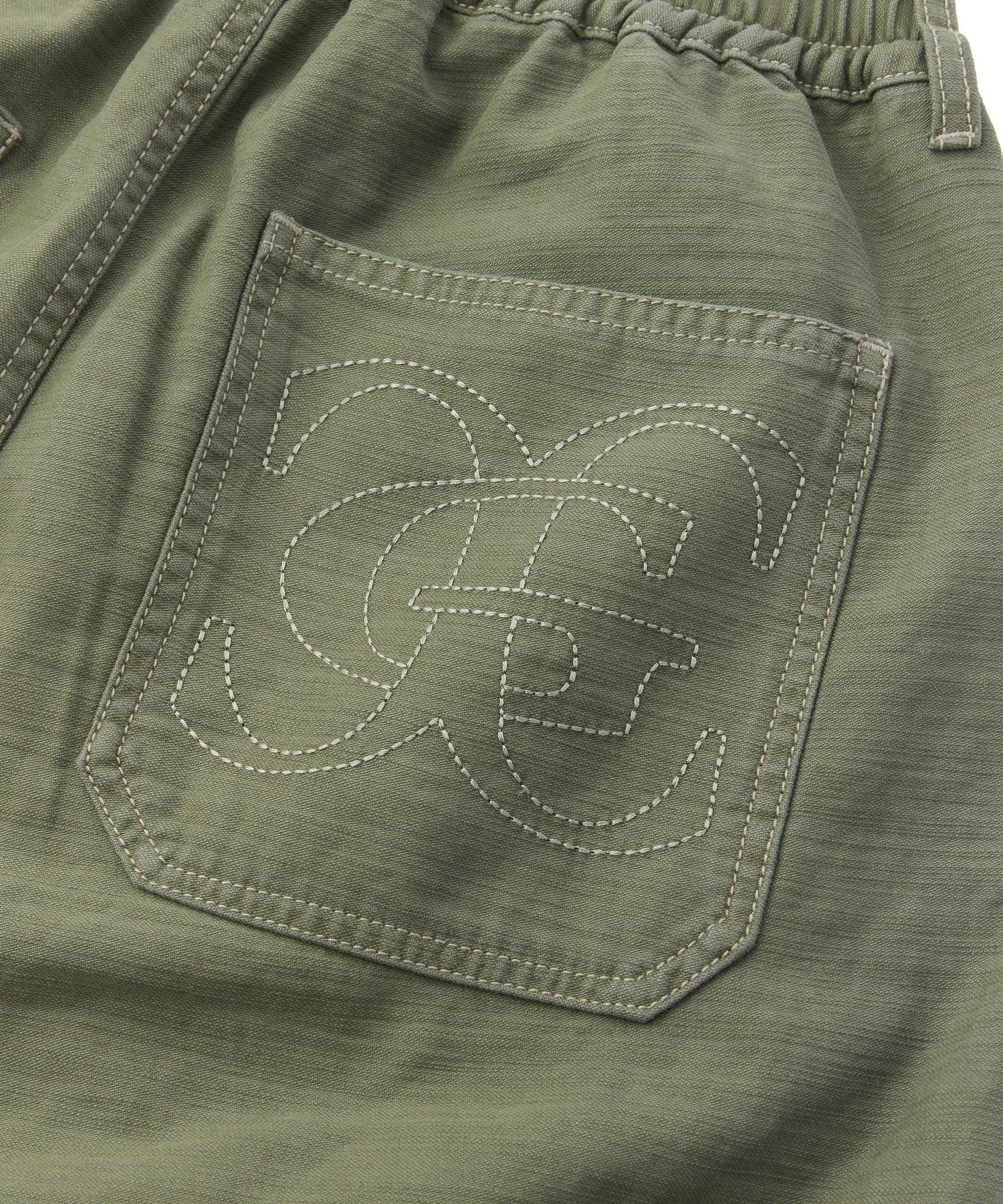 EMBLEM POCKET 2WAY WIDE LEG CARGO PANTS