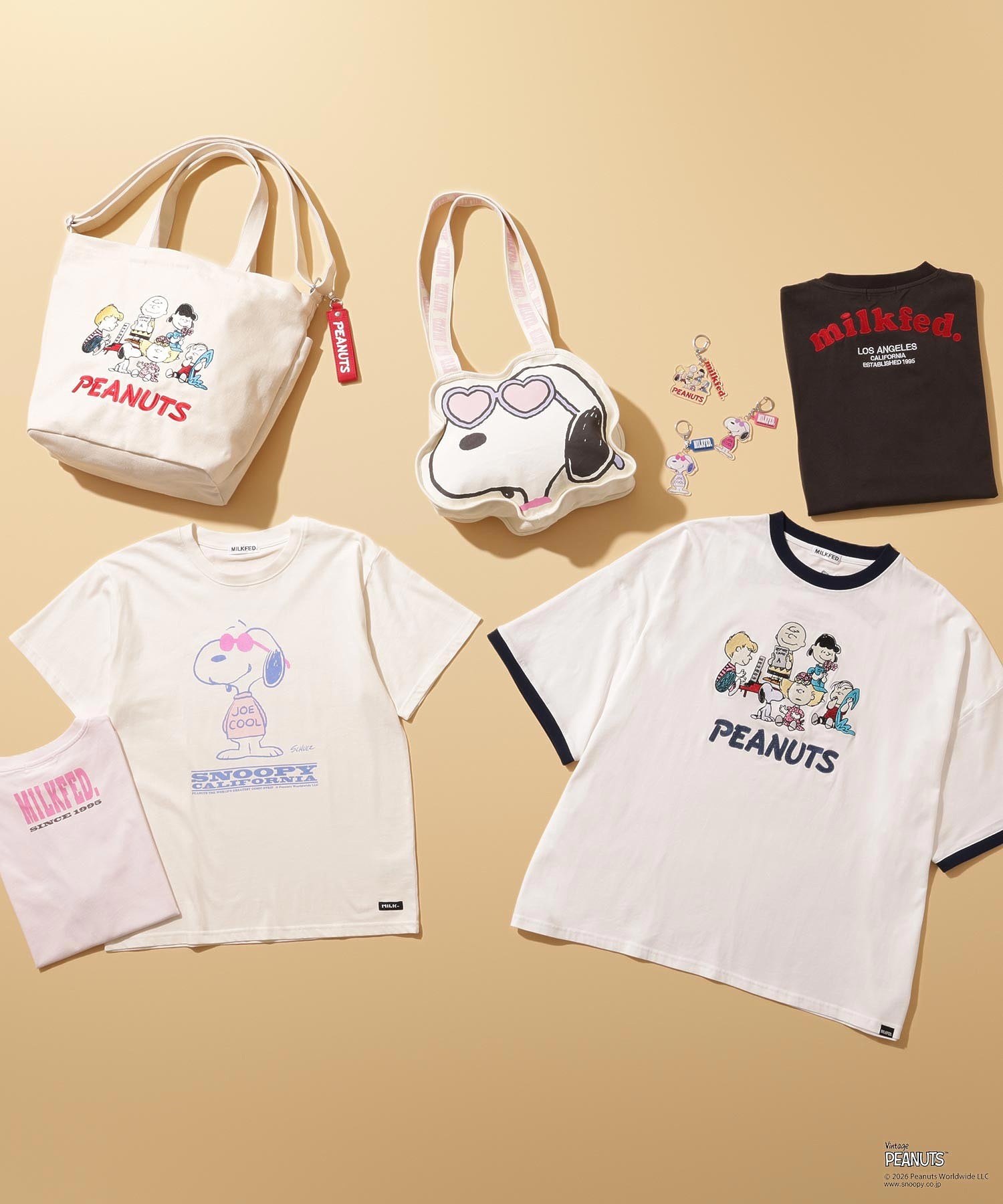 MILKFED. × PEANUTS / PEANUTS GANG BIG S/S TEE