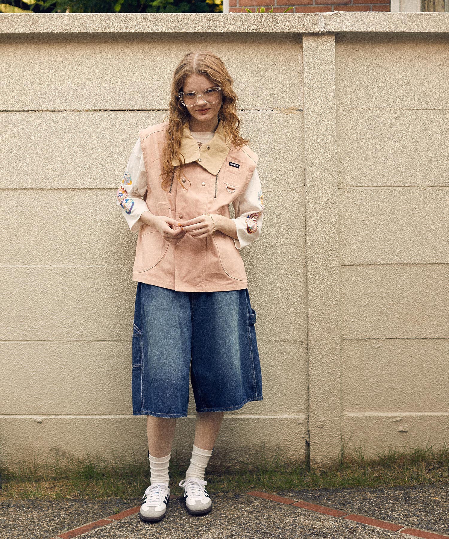 70S LOGO THREE QUARTER SLEEVE TOP