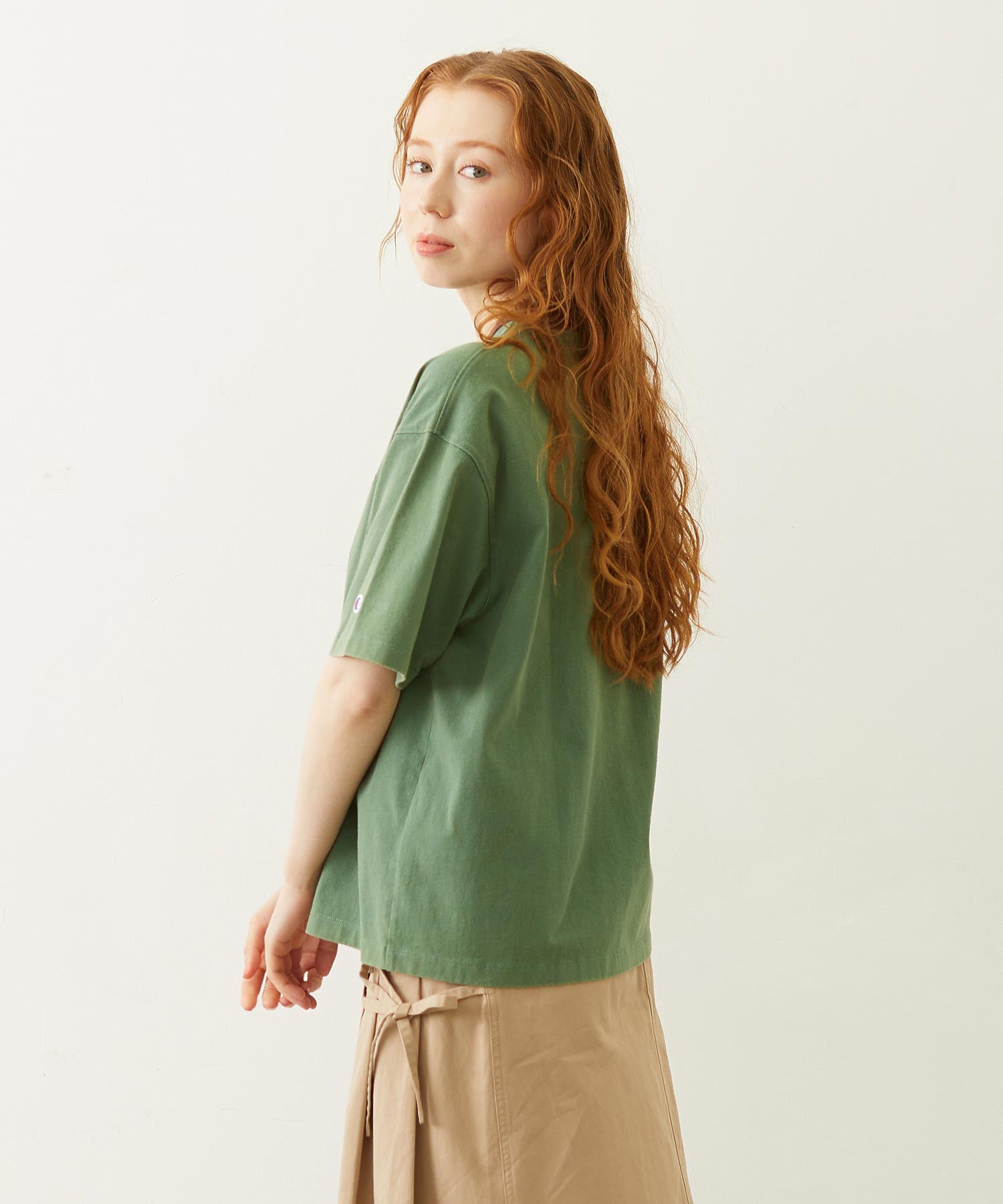 MILKFED.×CHAMPION LA LOGO S/S TEE