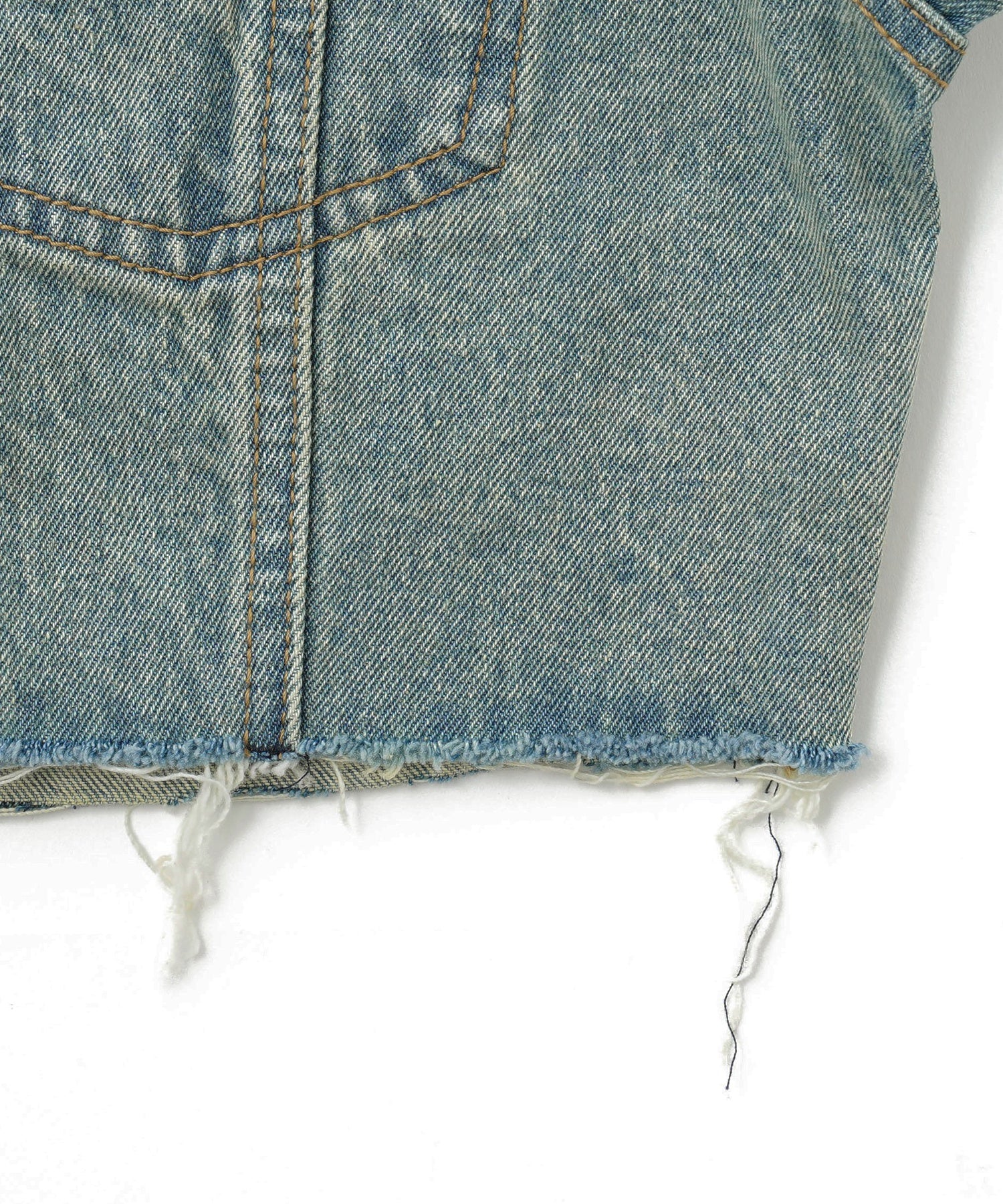 OVERDYED ZIP UP DENIM JACKET