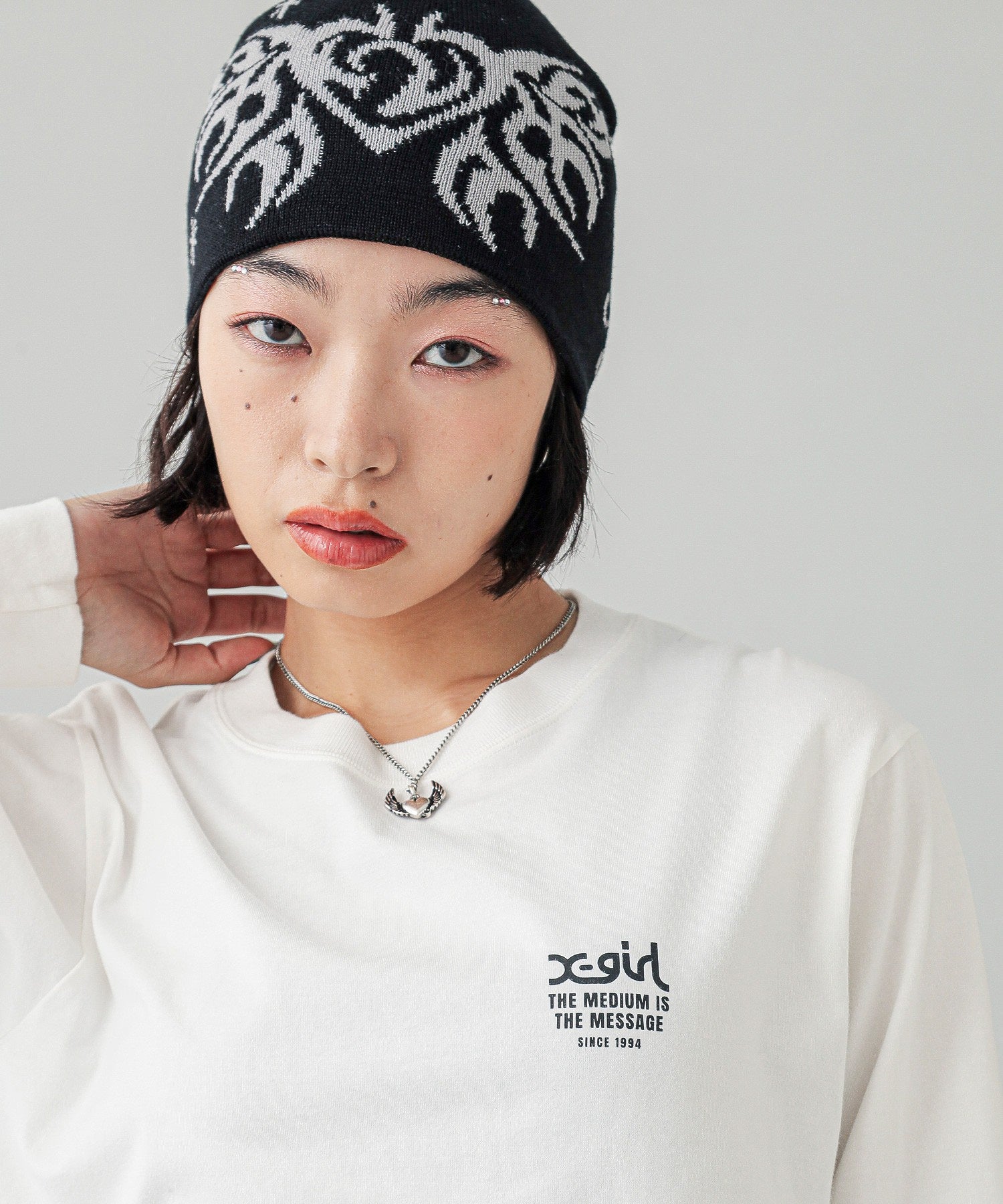 TRIBAL BUTTERFLY JACQUARD BEANIE