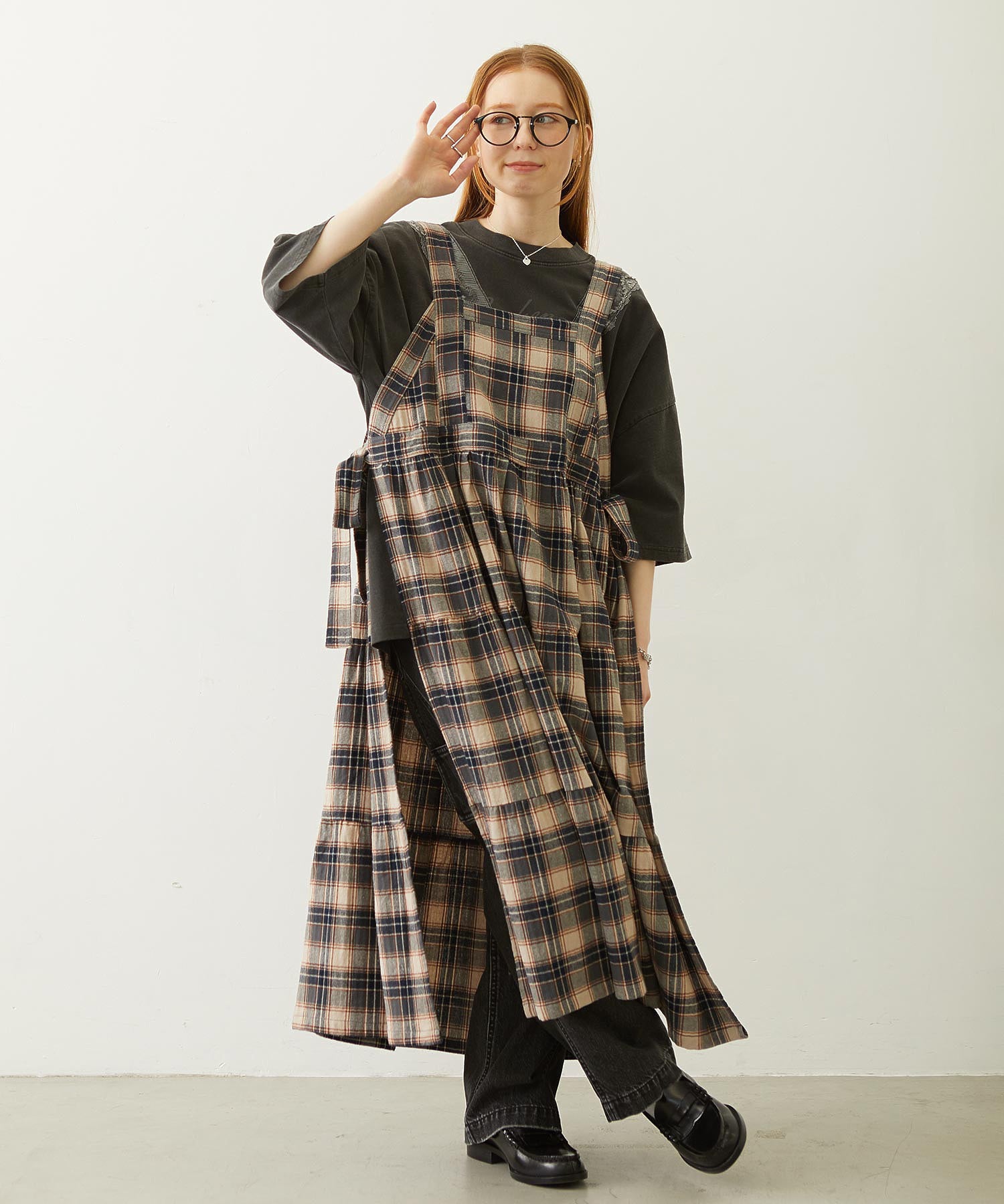 APRON TIERED DRESS