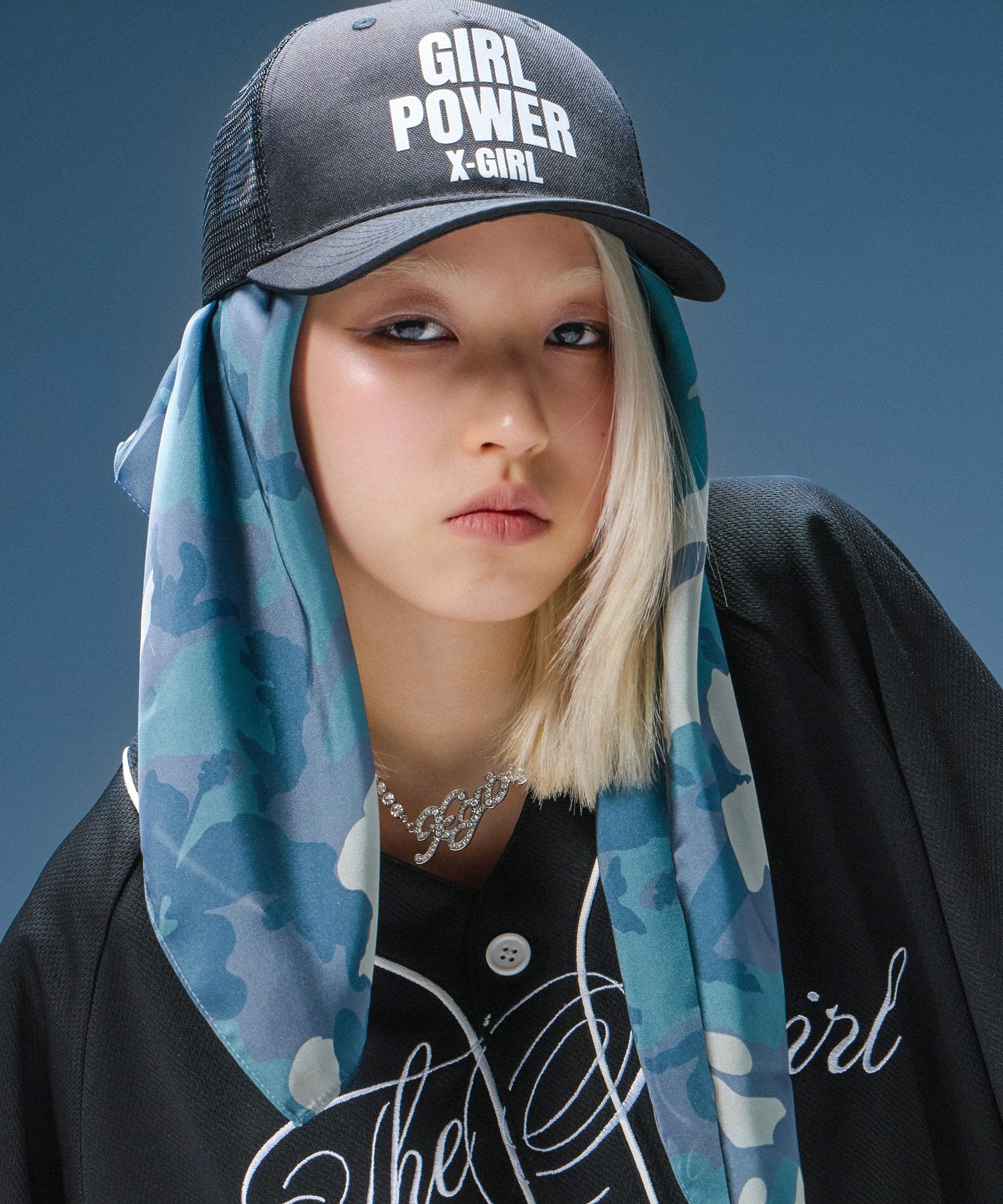 GIRL POWER LOGO TRUCKER CAP