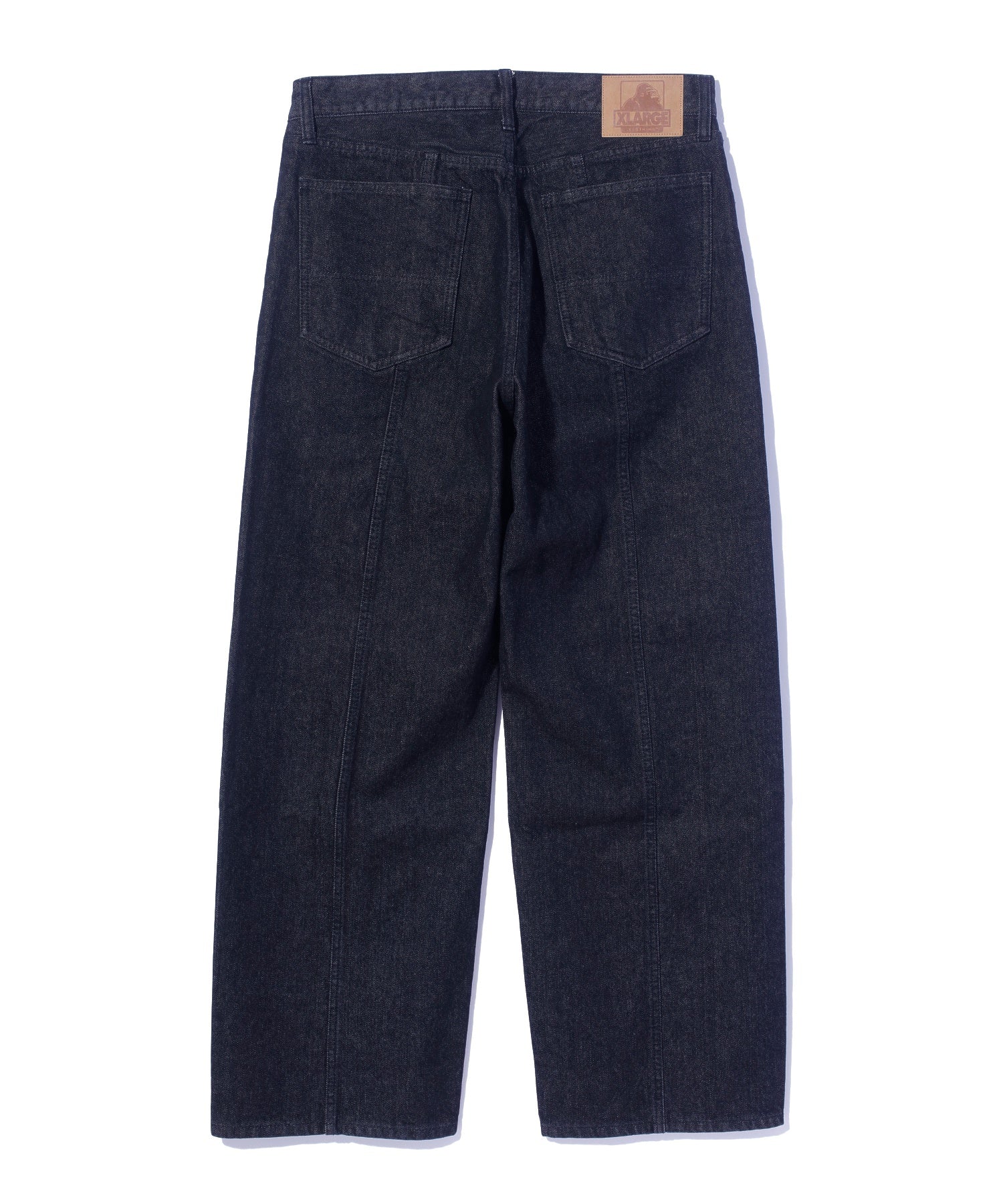 PANELED DENIM PANTS