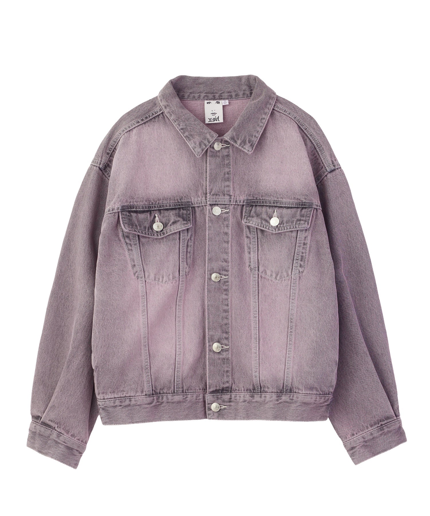 LOGO MARK STITCHED DENIM JACKET