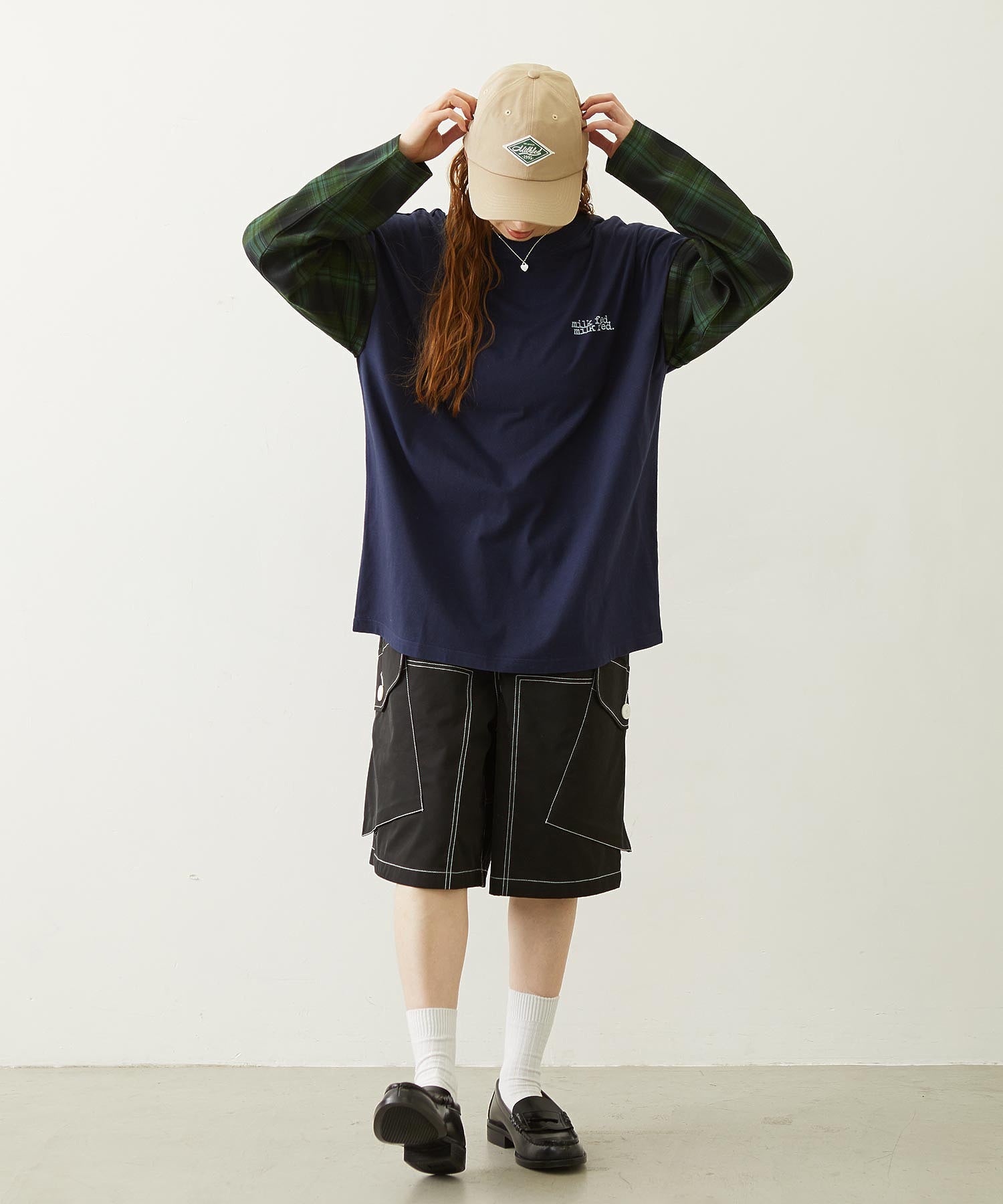 LABEL TWILL CAP