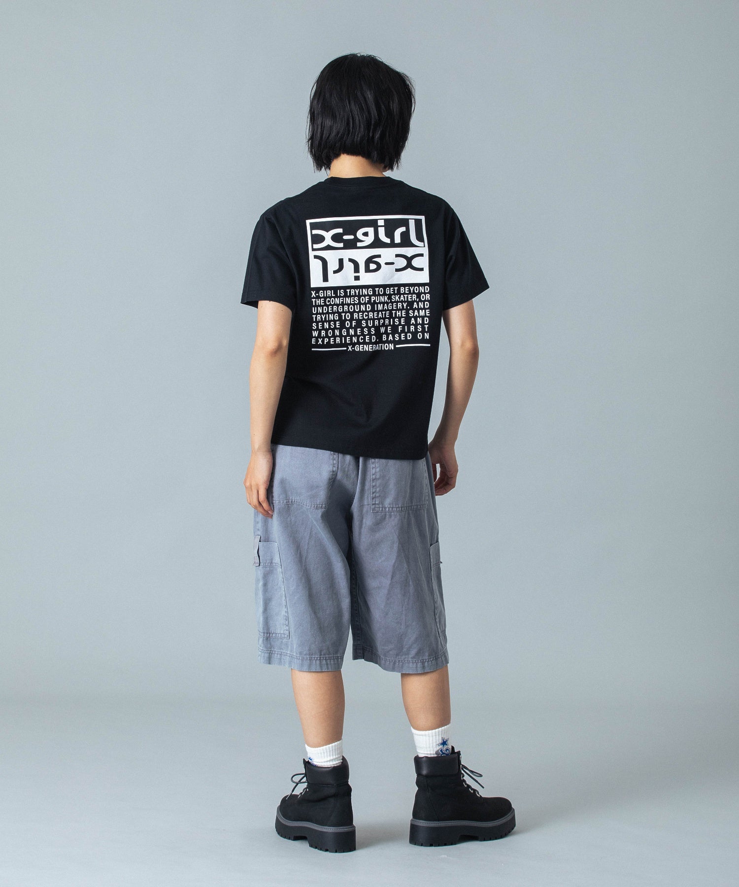 FADED FACE EASY HALF PANTS