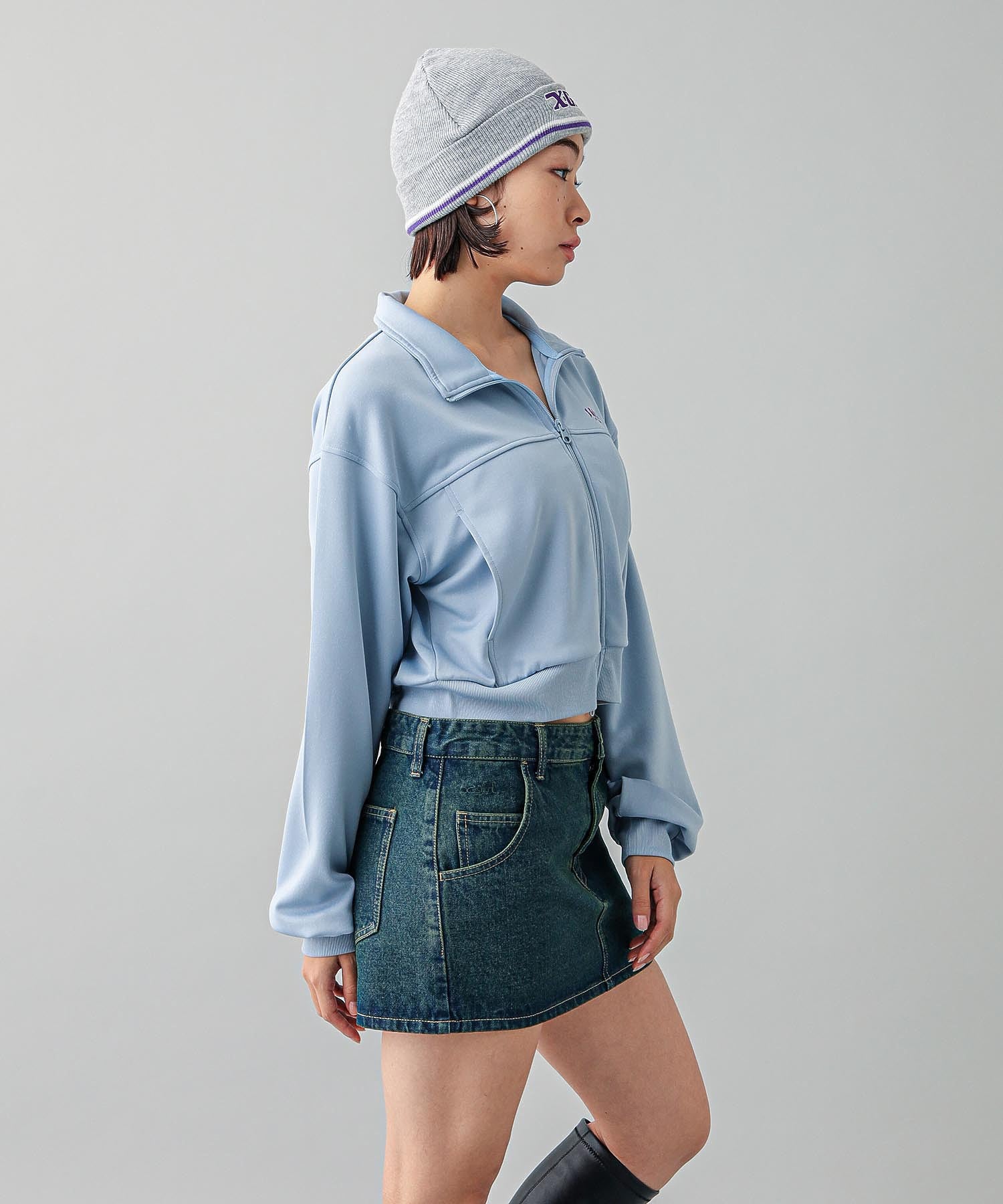 COMPACT ZIP UP TOP X-girl