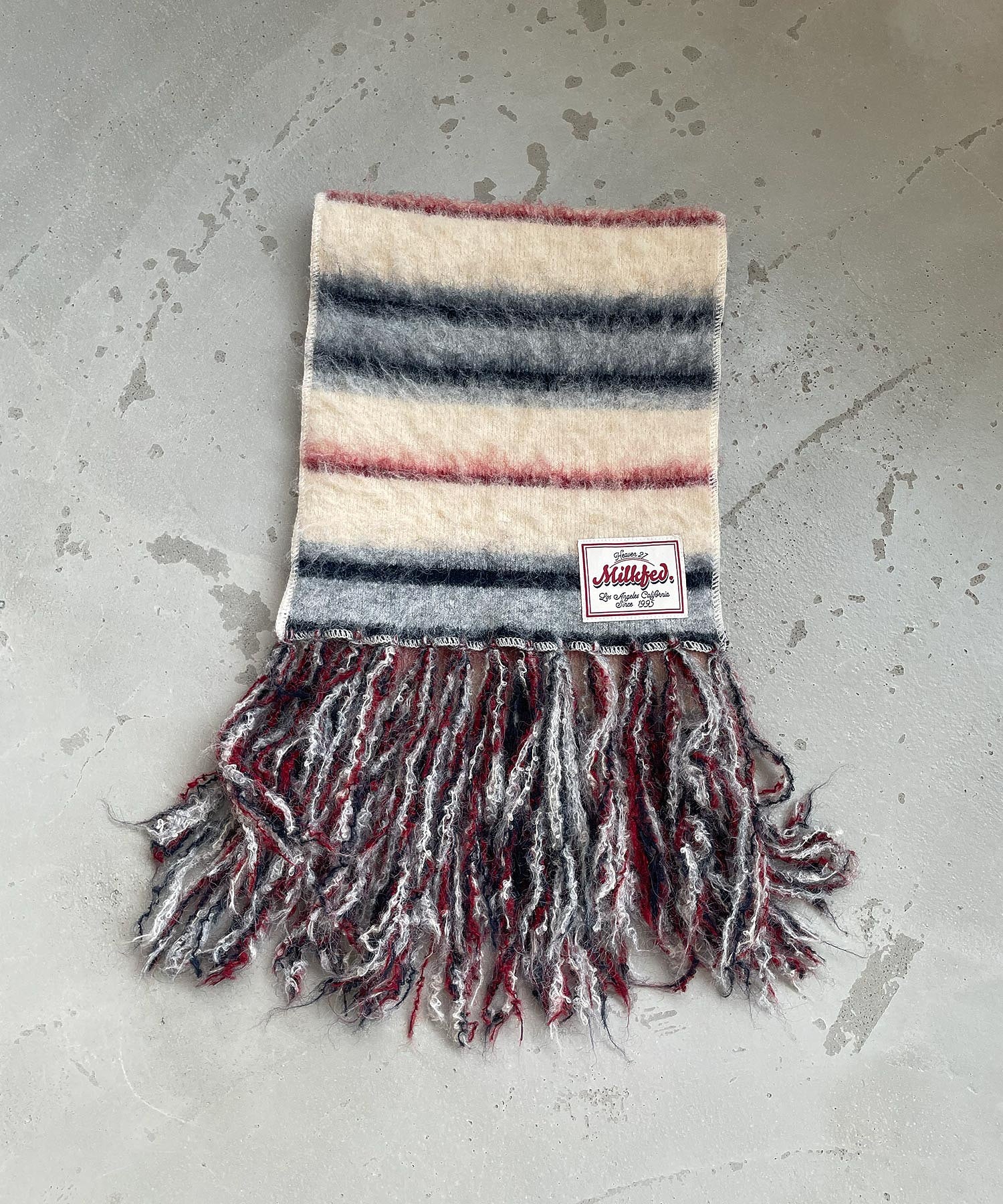 STRIPED FRINGE STOLE