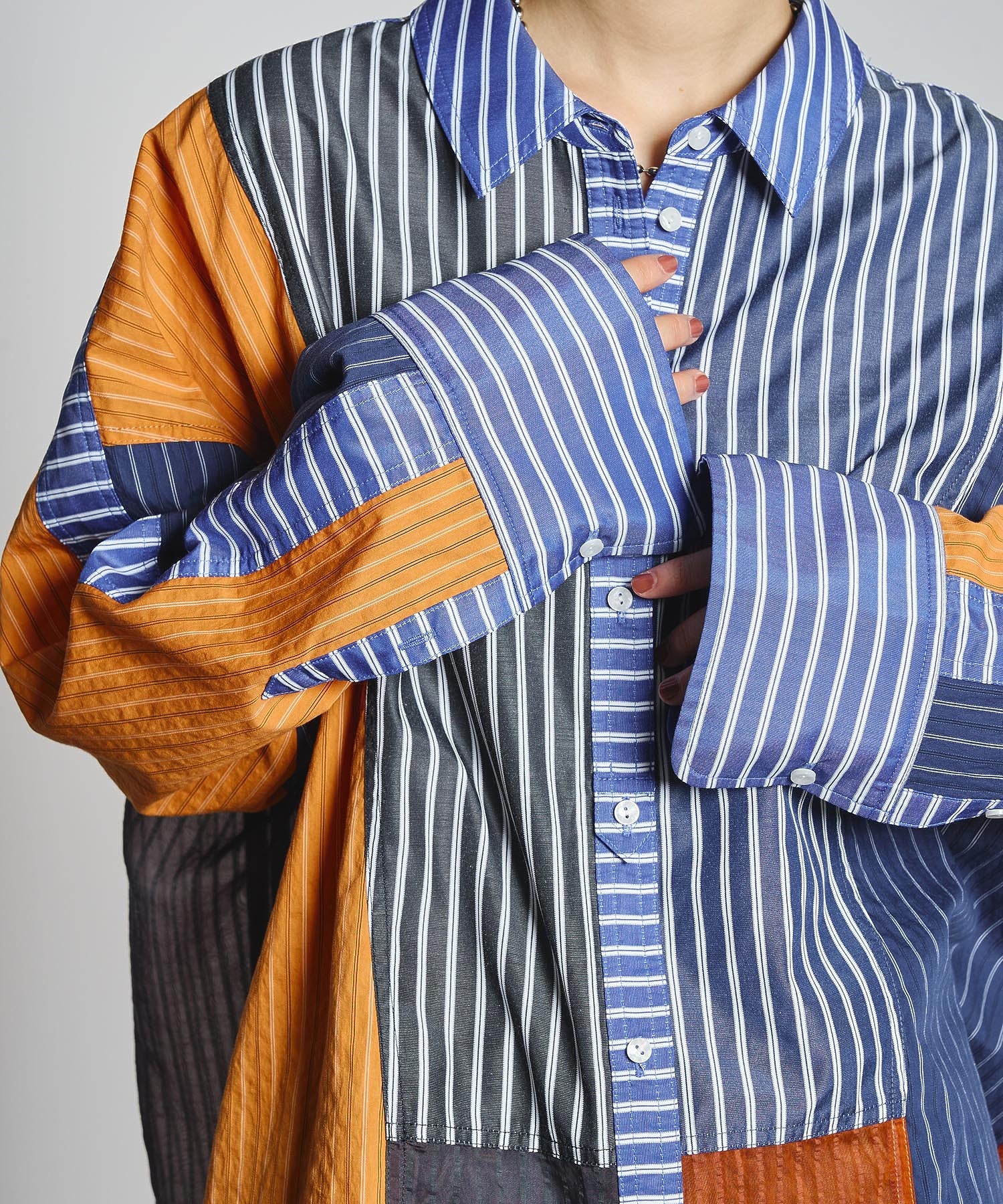 GENE HEAVENS/STRIPE PANEL SHIRT