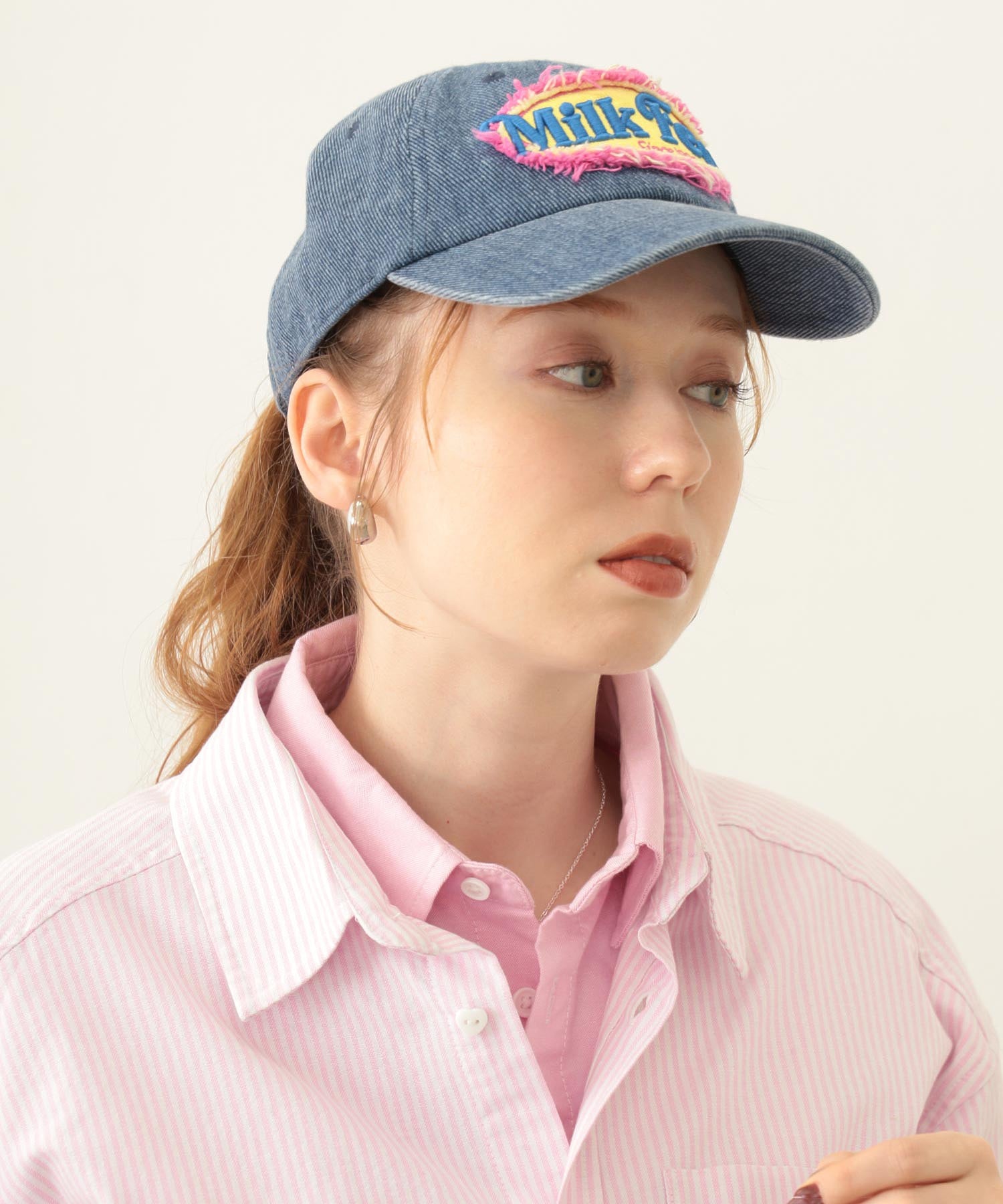 FRAYED LOGO PATCH CAP