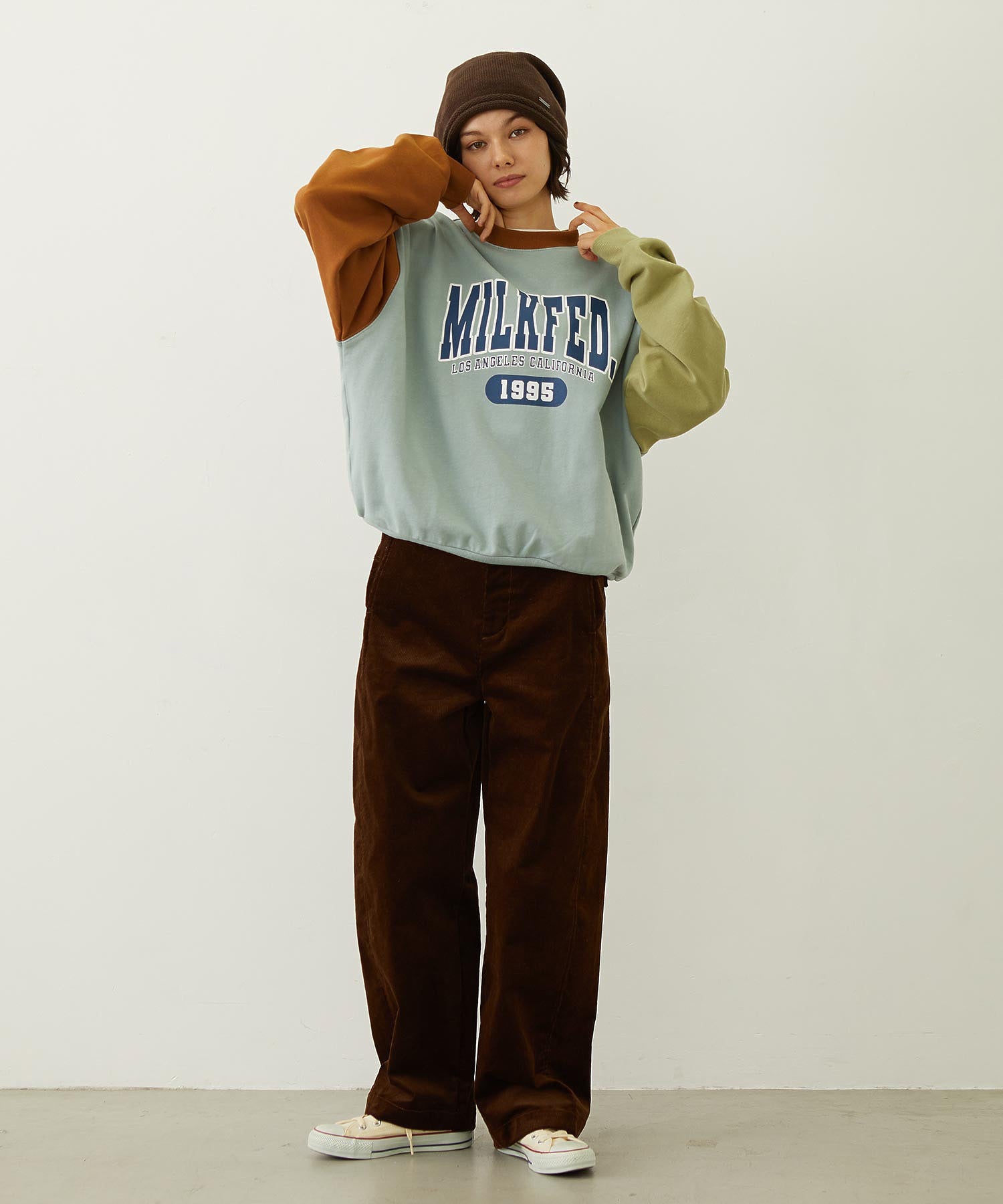 COLOR BLOCK SWEAT TOP