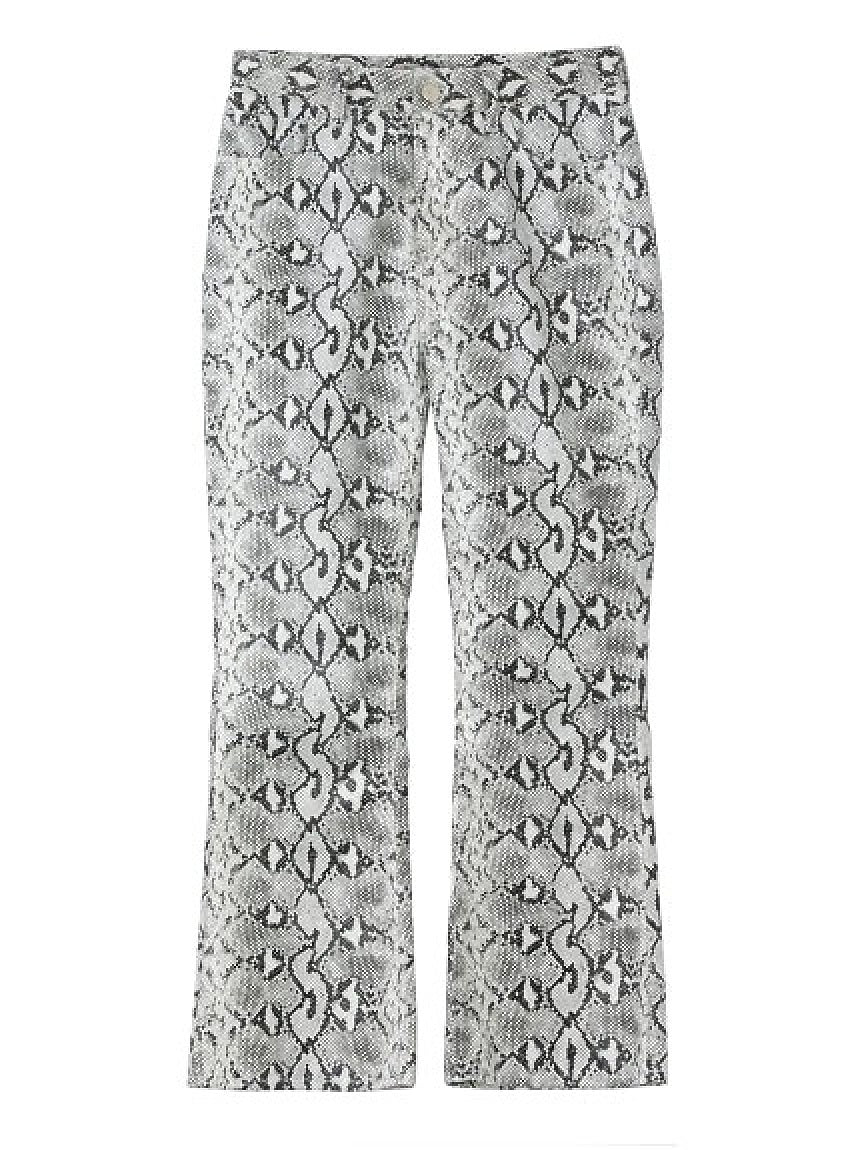 SNAKE PATTERN FLARE PANTS X-girl