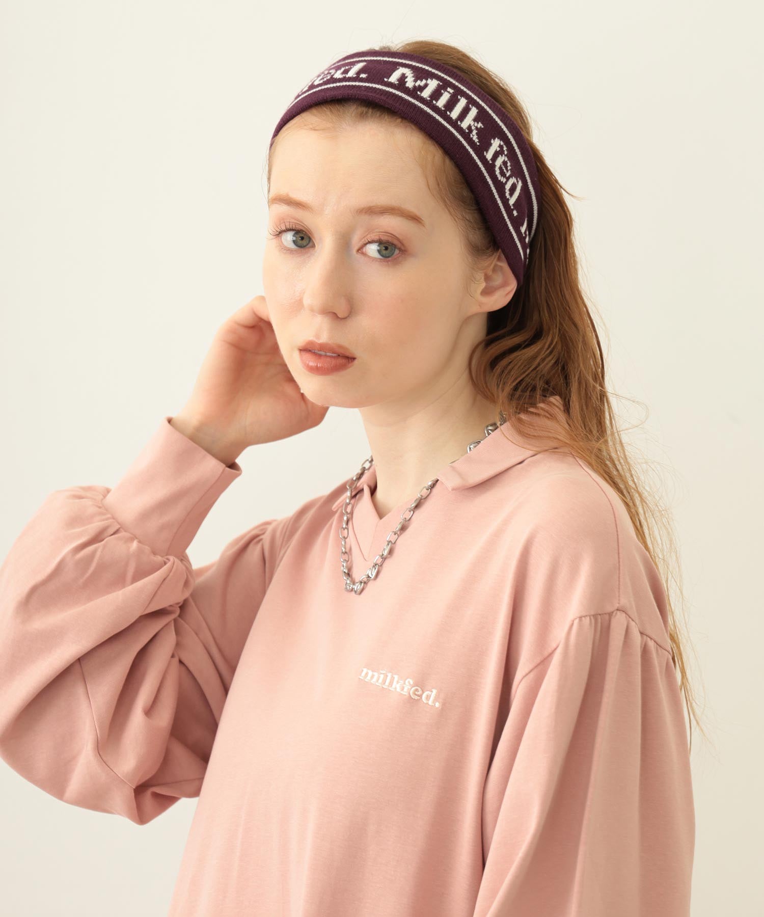 LOGO KNIT HAIR BAND