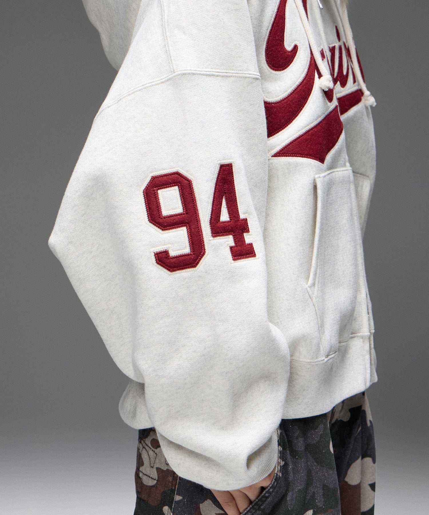 X-girl x Champion REVERSE WEAVE® PATCHED LOGO ZIP UP HOODIE