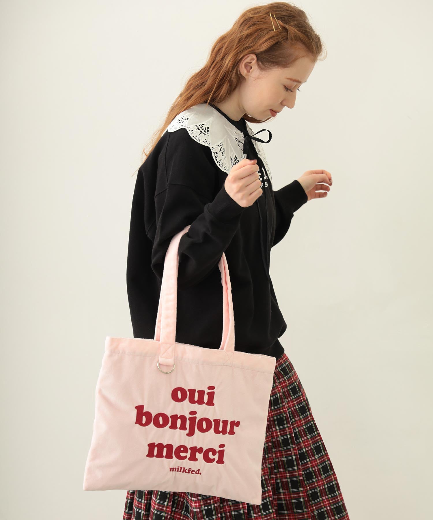 LOGO FLUFFY BAG
