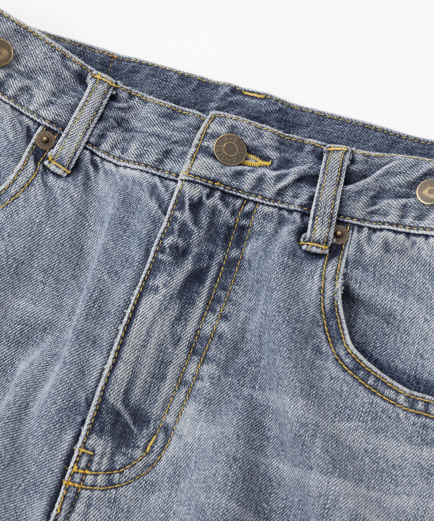 WAIST ADJUST DENIM PANTS