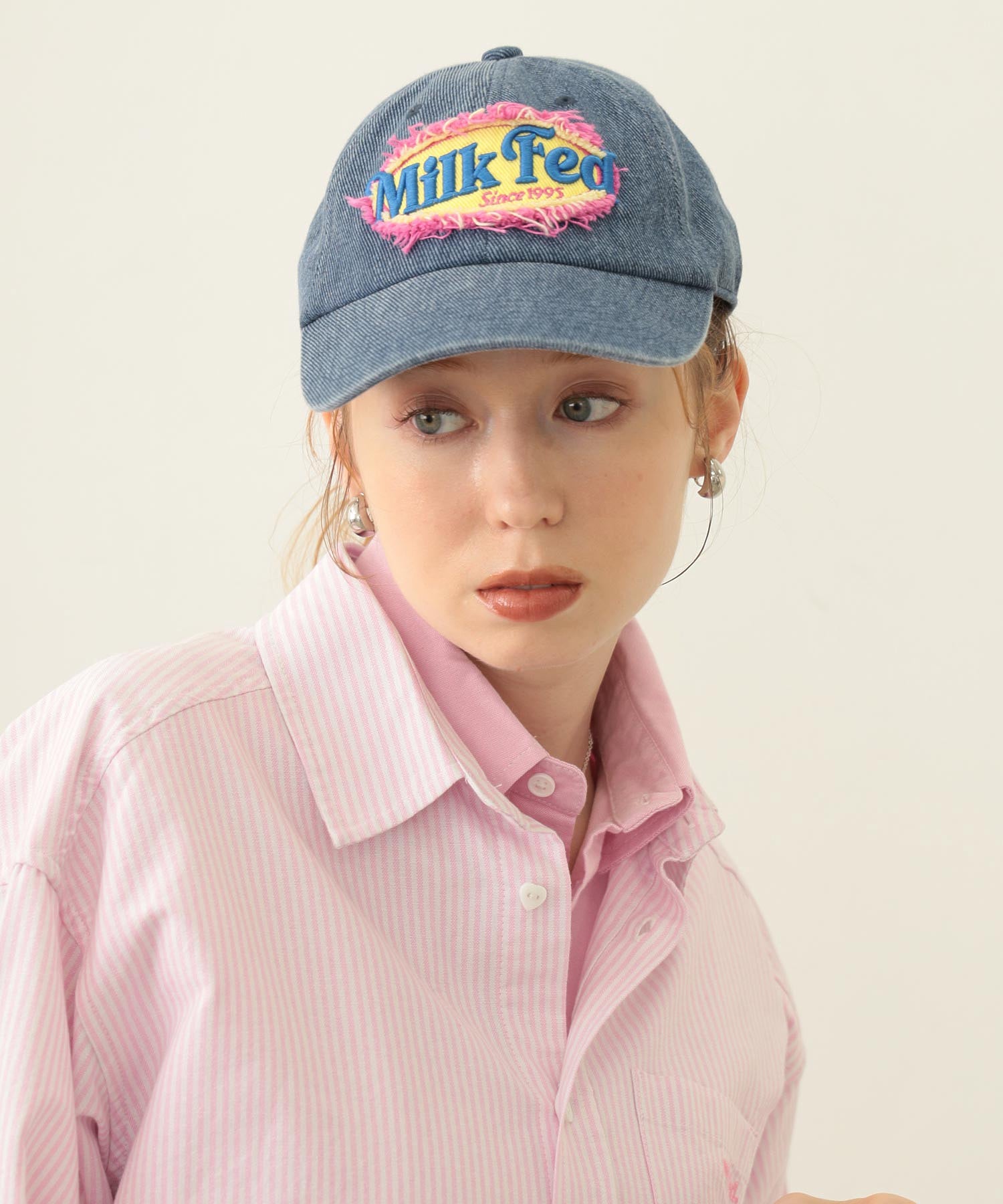 FRAYED LOGO PATCH CAP