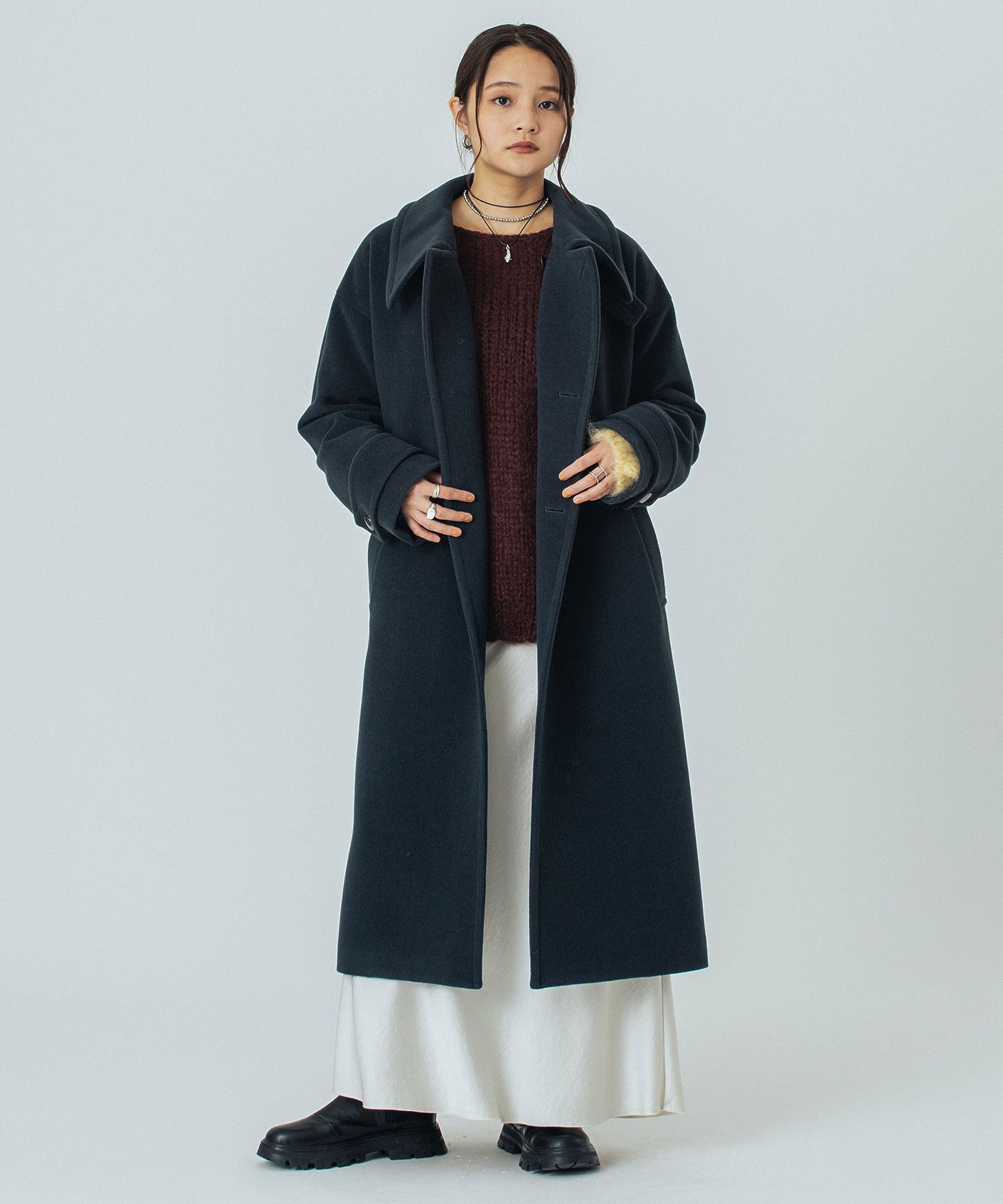 model:160cm 着用サイズ:S