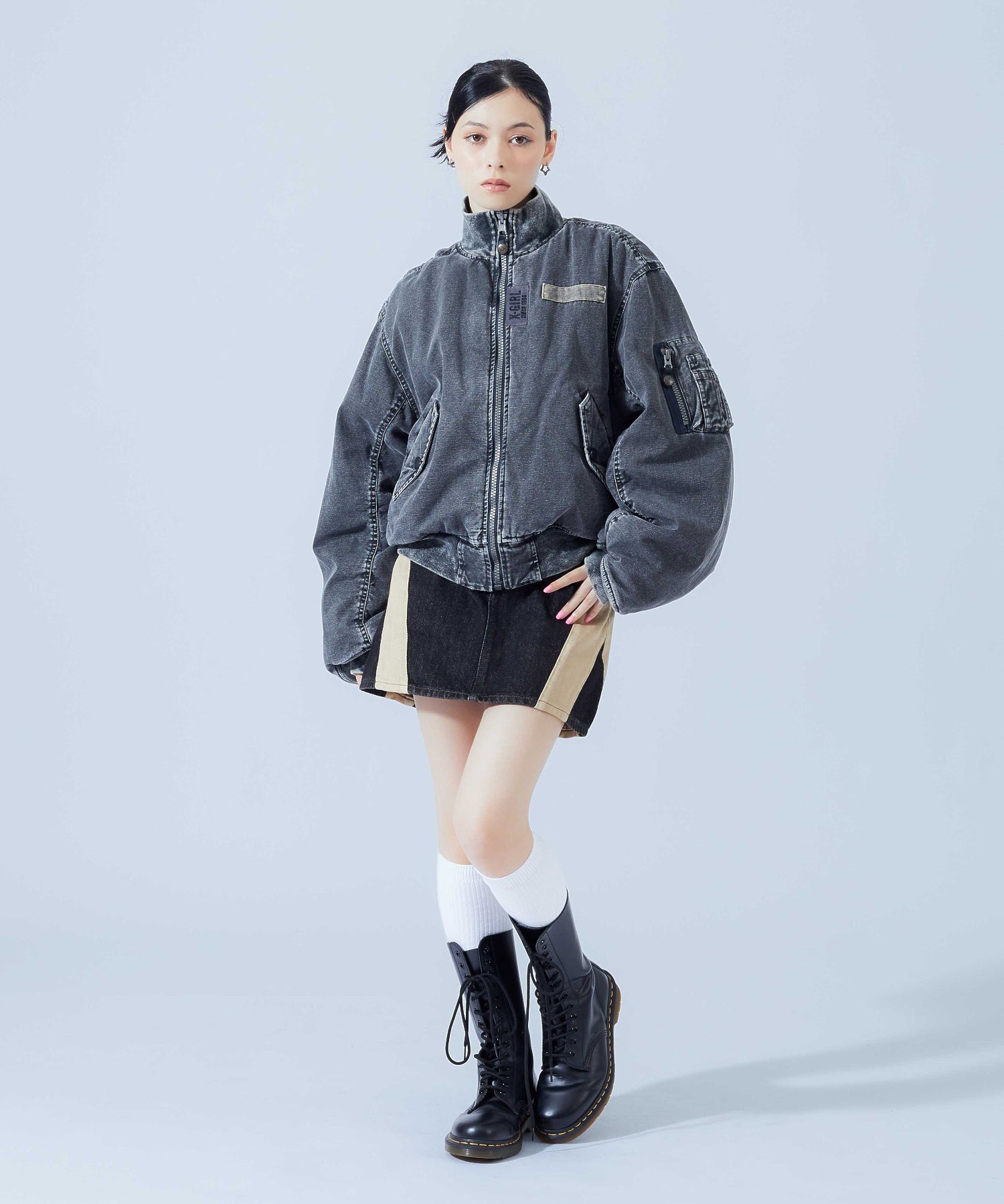 REVERSIBLE FADED MA-1 JACKET
