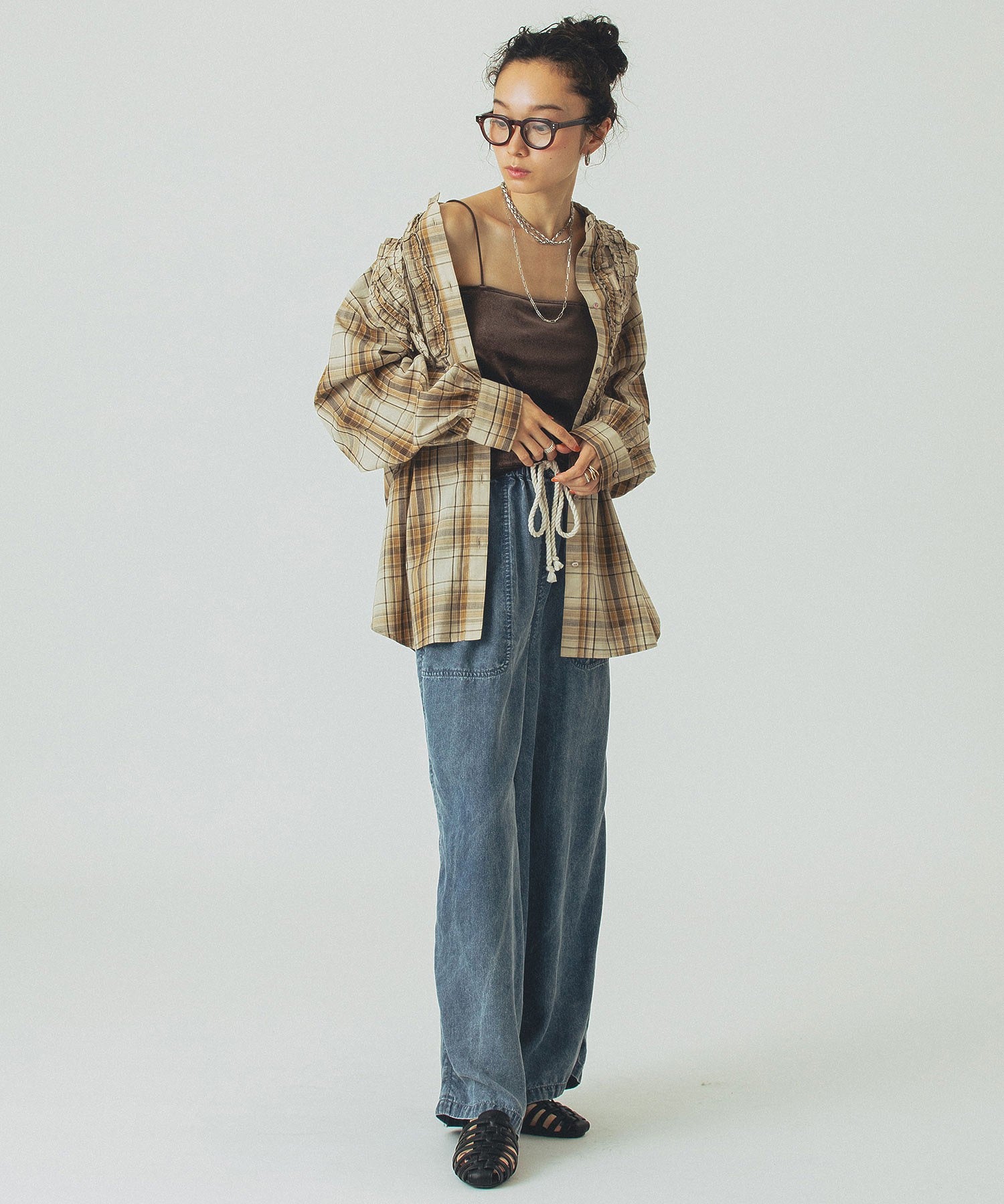 model:161cm 着用サイズ:ONE SIZE