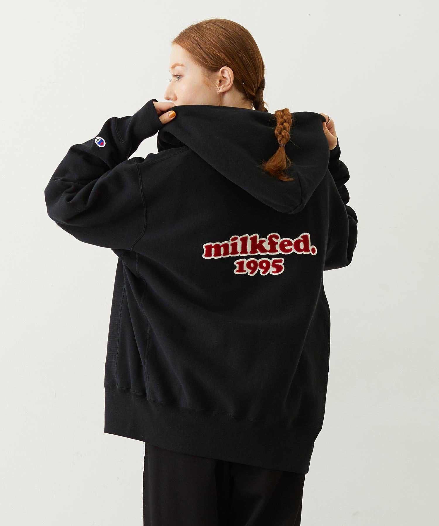 MILKFED.×CHAMPION SWEAT ZIP HOODIE
