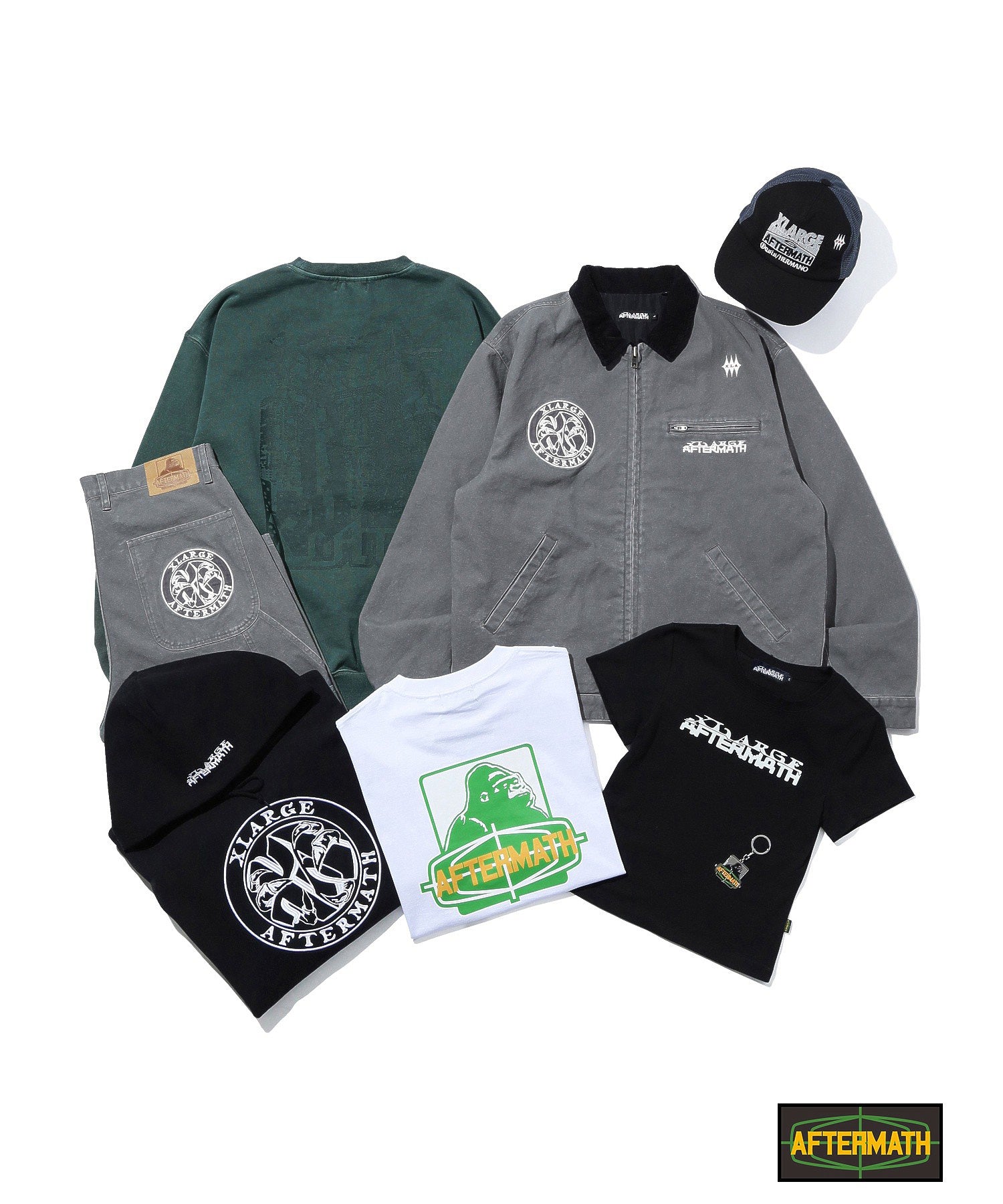 XLARGE×AFTERMATH CREWNECK SWEATSHIRT