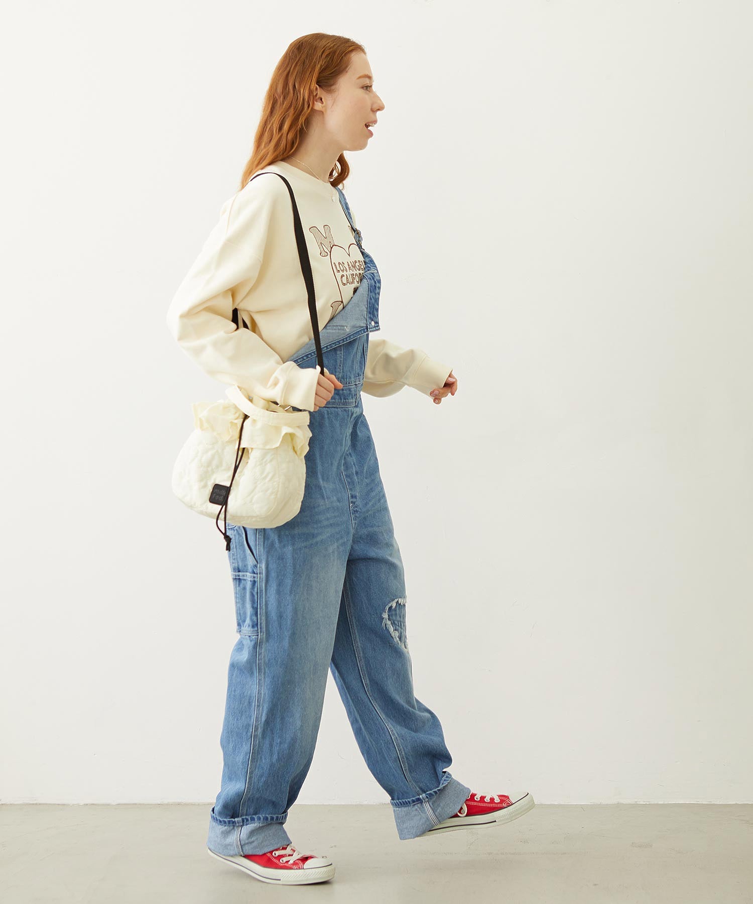 HEART QUILTED DRAWSTRING BAG