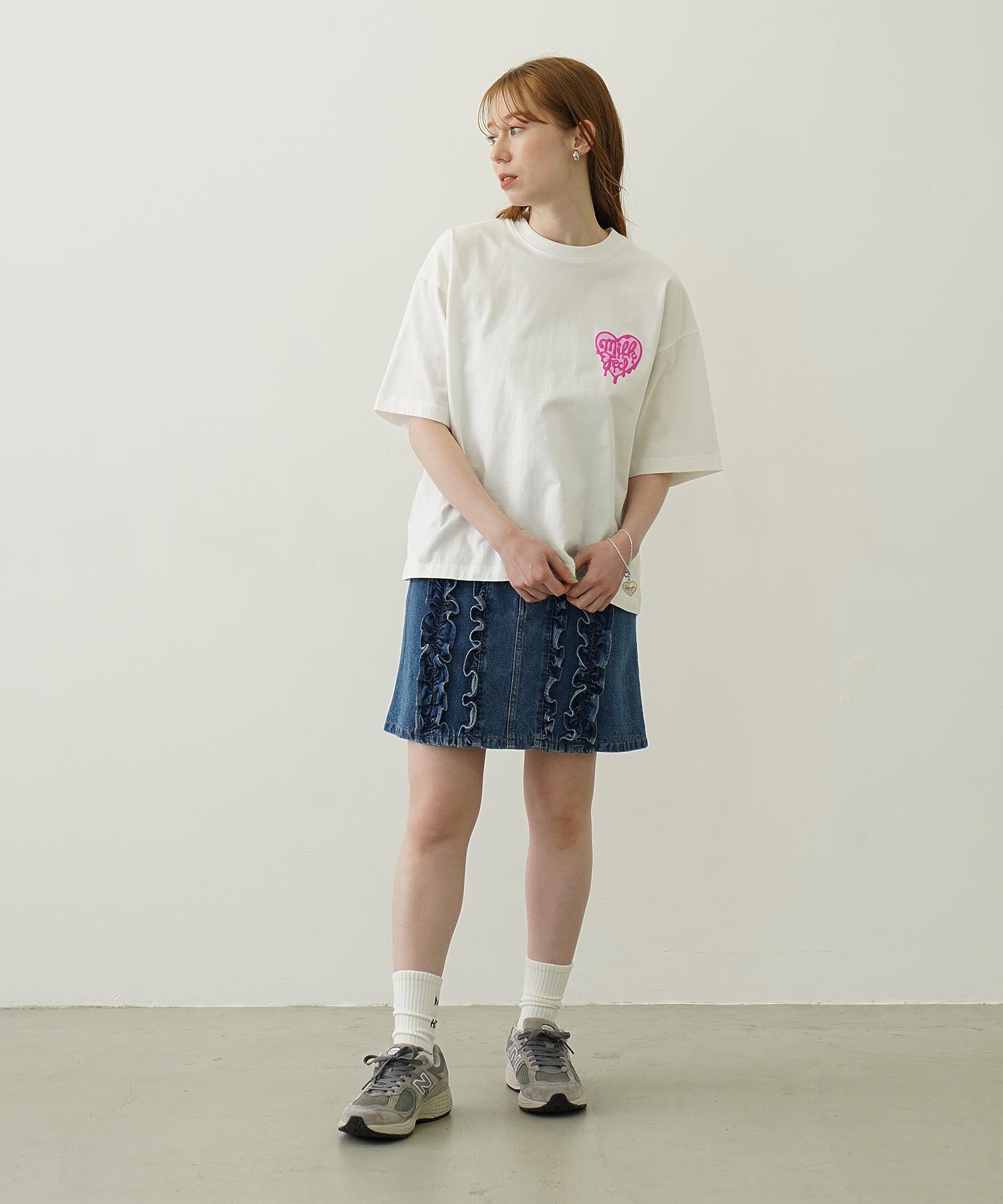 MELTY HEART FOAM PRINT WIDE S/S TEE