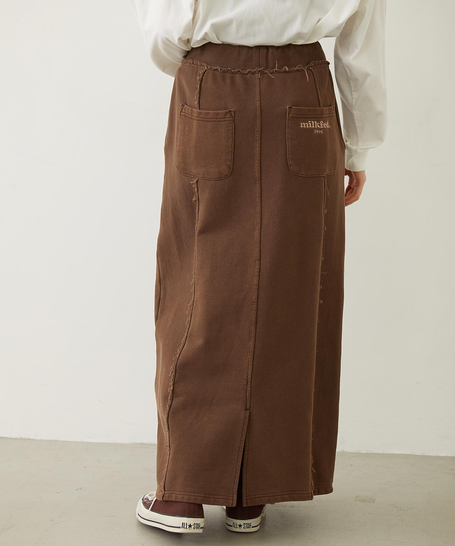 FADED SWEAT LONG SKIRT