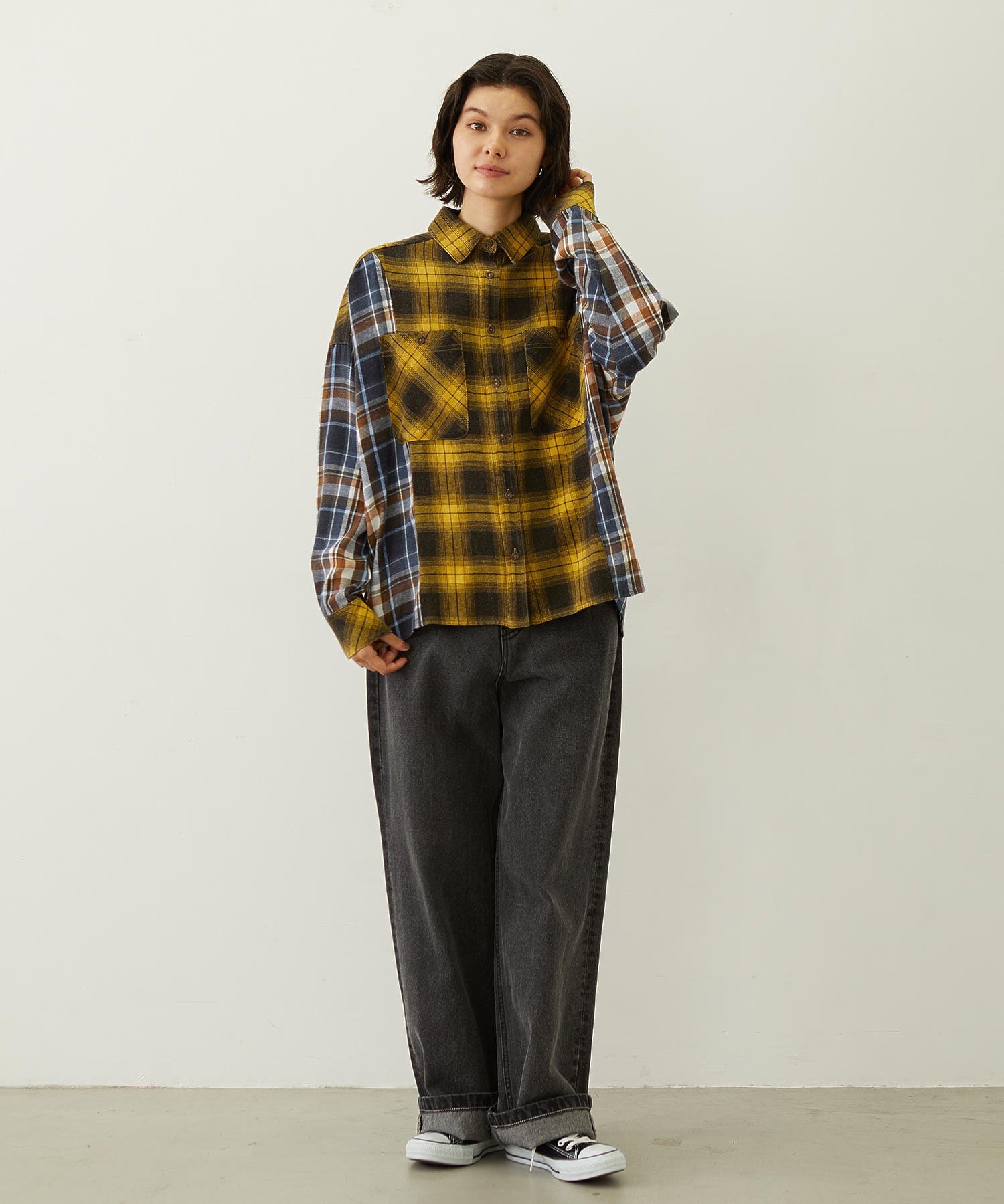 WASHED PANEL SHIRT