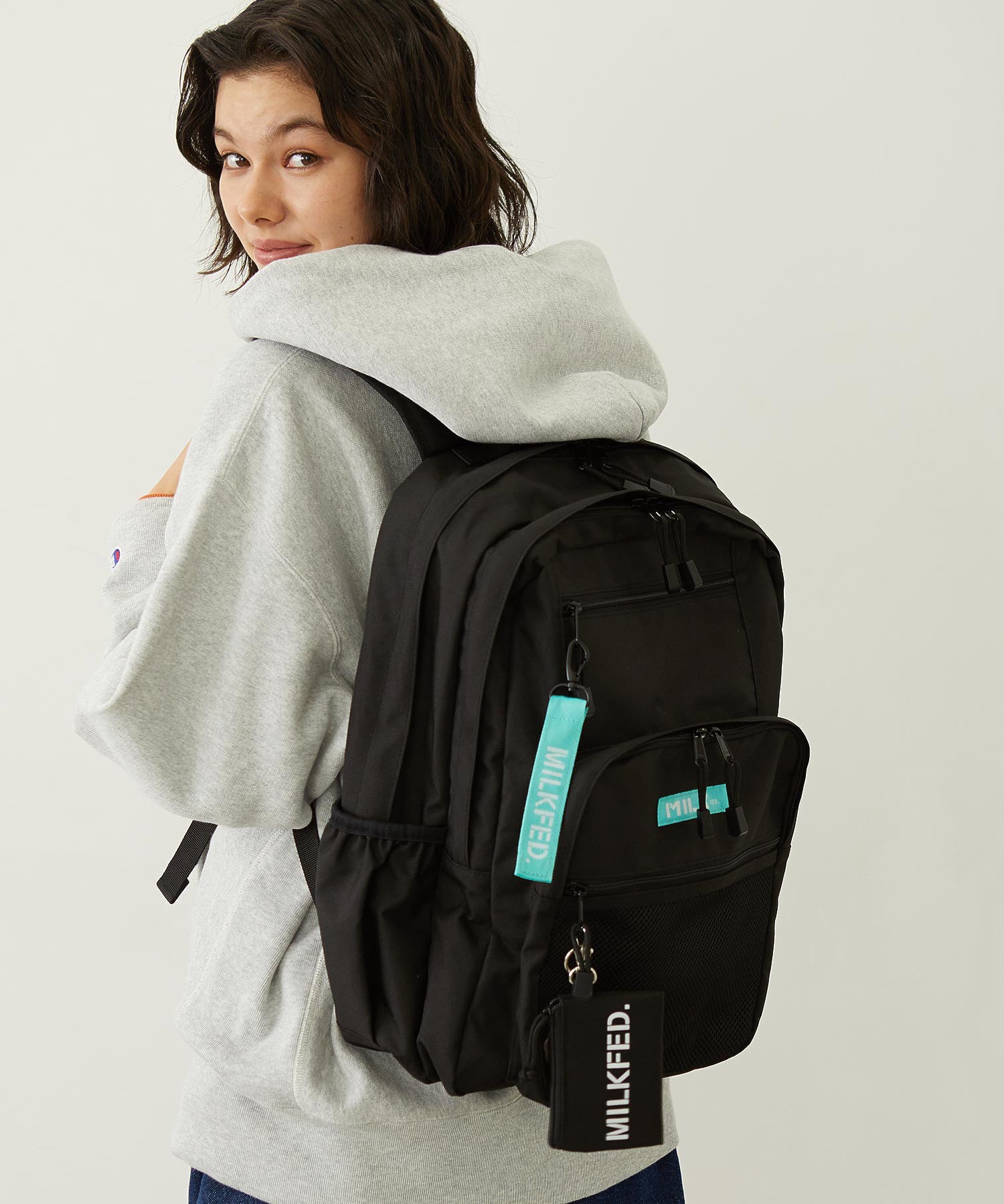 W ZIP BACKPACK LtGREEN