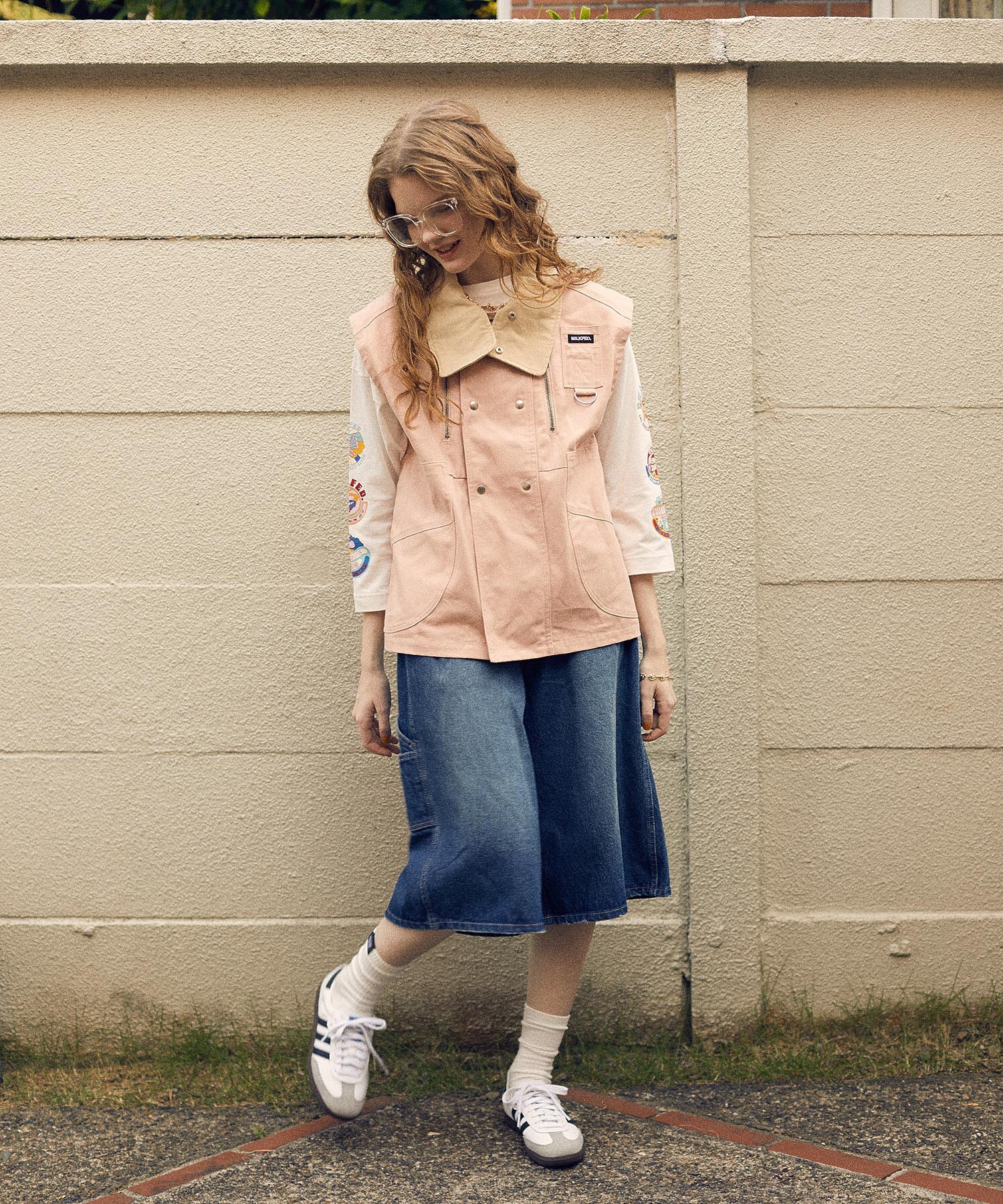 70S LOGO THREE QUARTER SLEEVE TOP