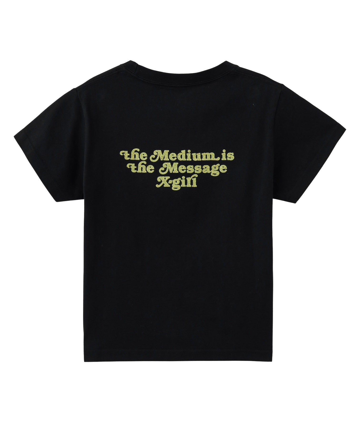 GLITTER LOGO AND FACE S/S BABY TEE